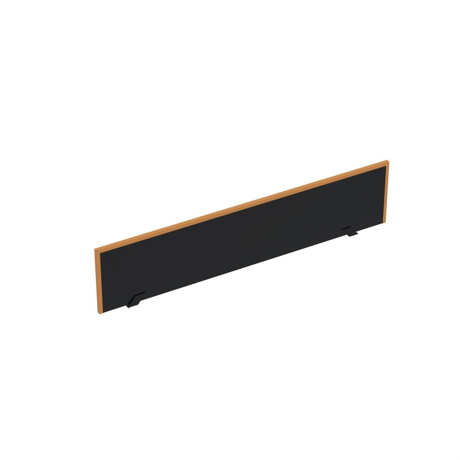 Painel Divisor Para Mesas De Escritório 881x300mm M900at Preto/laranja Picasso