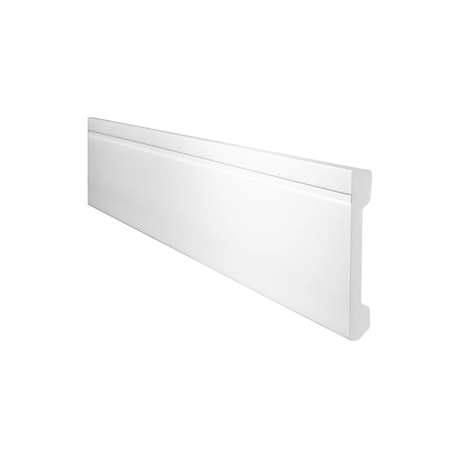 Rodapé De Poliestireno Frisado 10cmx2,00m Rende 2mmf10 Gart Branco