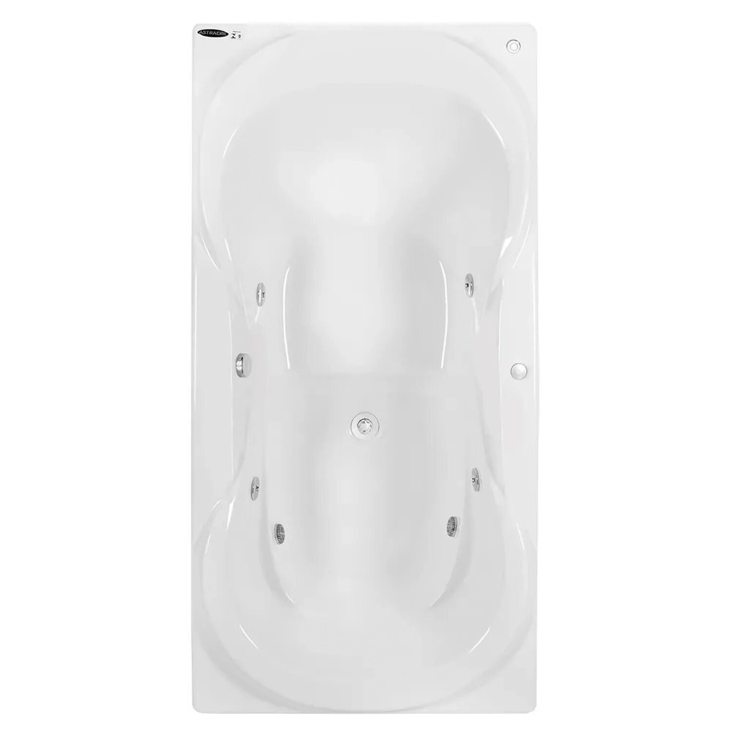 Banheira De Hidromassagem Due Luxo 180x90x50cm - P1 - 110v - Com Aquecedor Branco