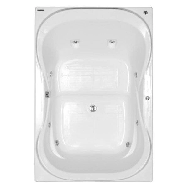 Banheira De Hidromassagem Due Maggiore Super Luxo 180cmx120cmx44cm - 06 Jatos - Acrílico - P6 Astra Branco