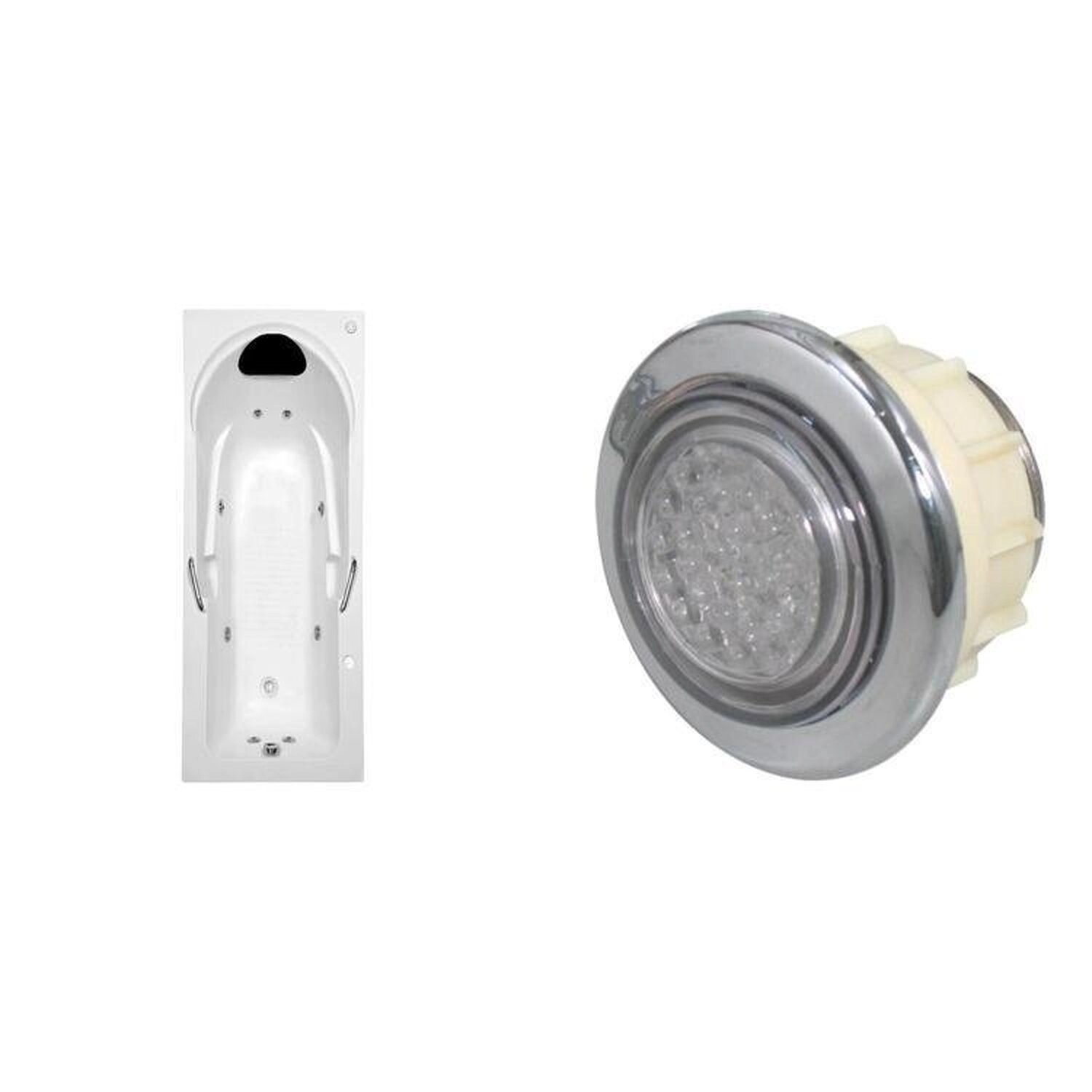 Banheira De Hidromassagem Capri Astra Em Gel - P3 - 220v - Sem Aq E Cromoterapia Branco