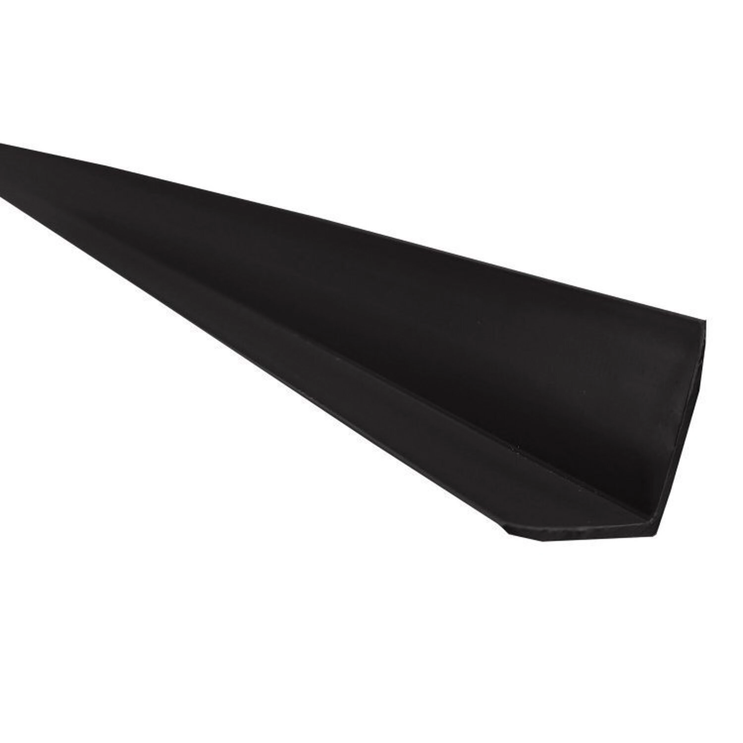 Kit 5 Cxs 75m Cantoneira L Pvc Protetor De Canto 25x25mm Barra 300cm  Preto