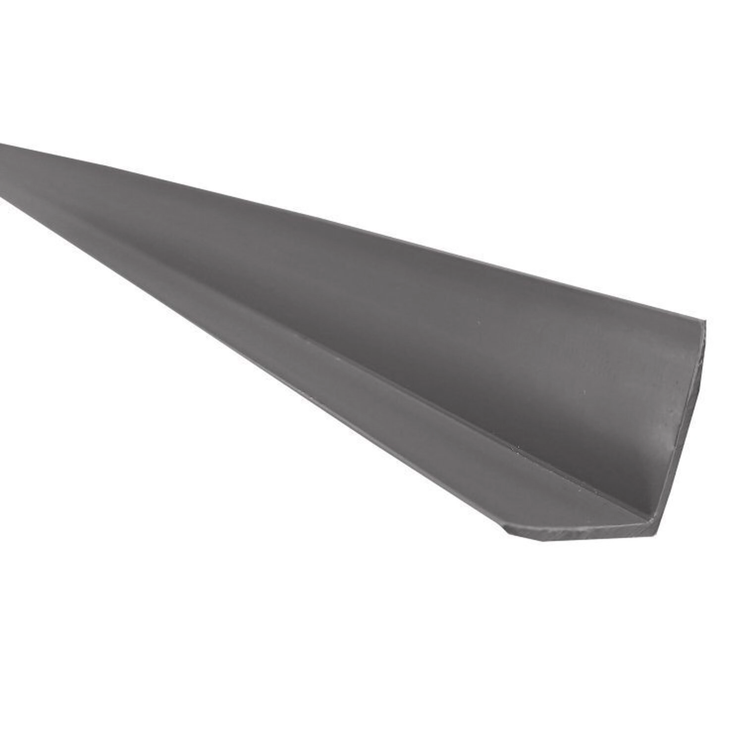Kit 10 Cxs 150m Cantoneira L Pvc Protetor De Canto 25x25mm Barra 300cm Cinza Cinza
