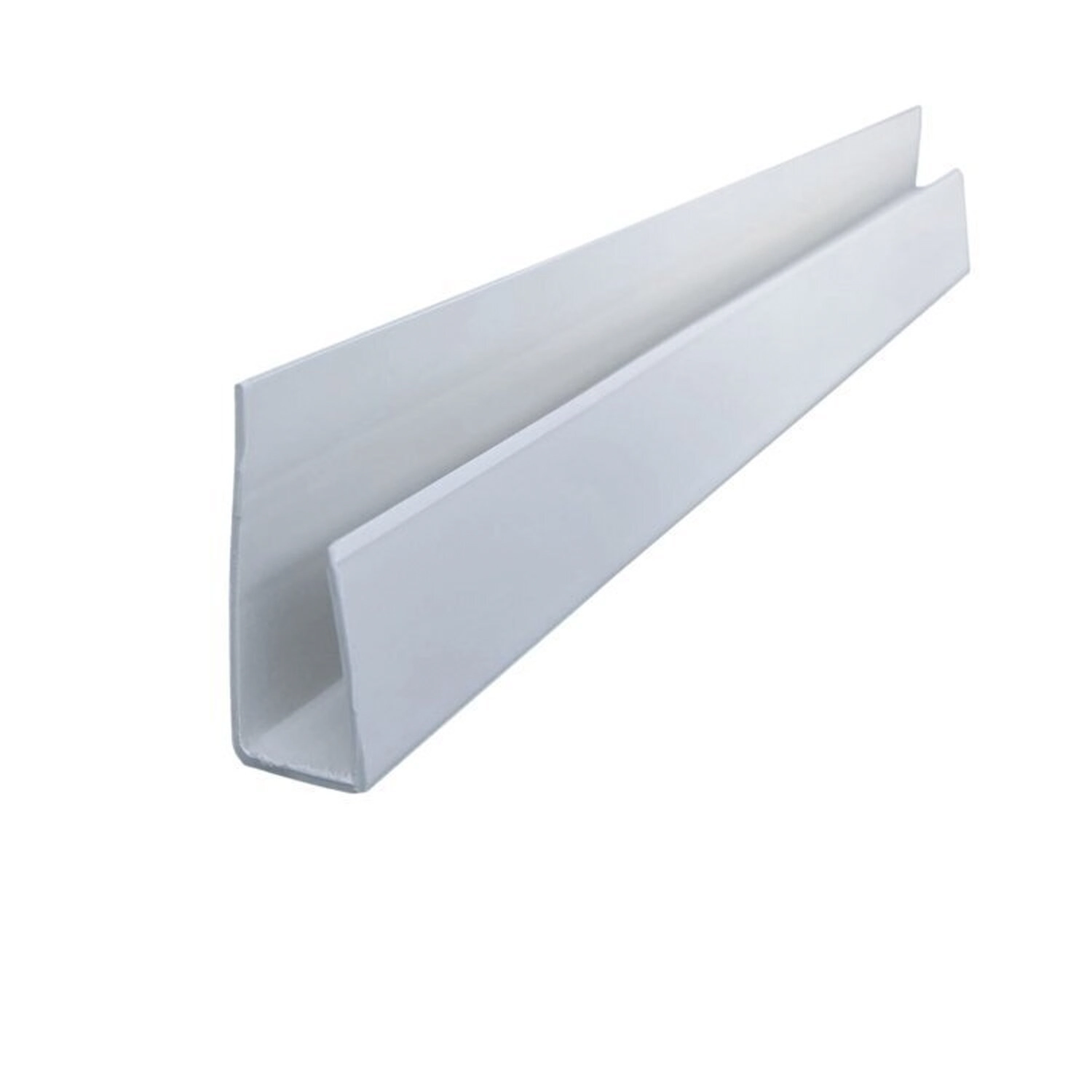 Kit 225m De Acabamento Perfil "u" P/ Forro Pvc 3cmx3m Branco Gelo