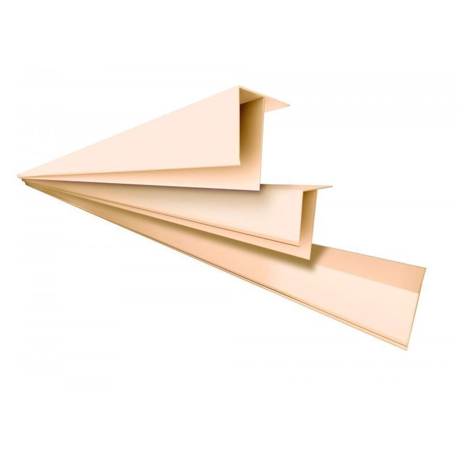 Kit 5 Caixas Com 45 M Perfil F Polifort 8mm X 3cm X 3,00m (barra) Nogueira