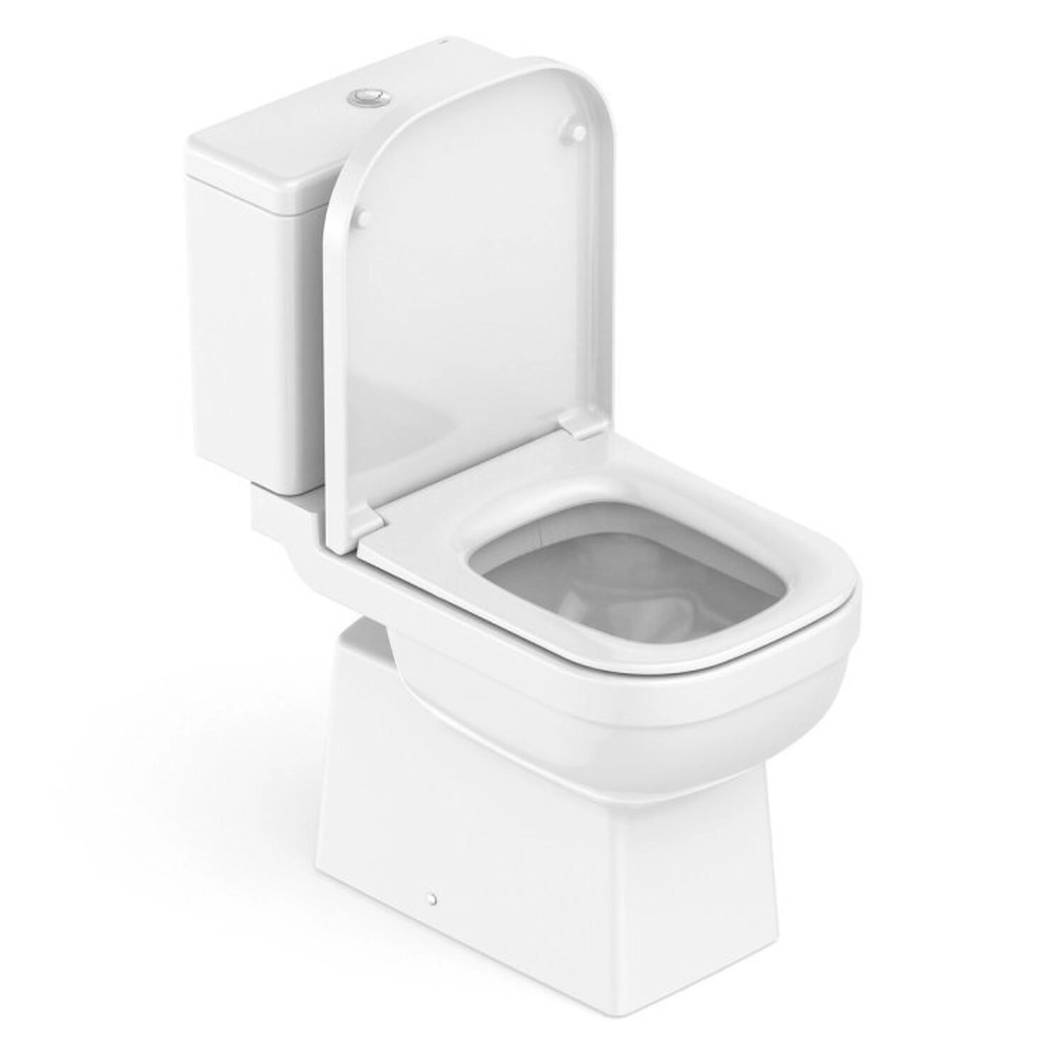 Kit 3 Vasos Sanitário Com Caixa Acoplada E Assento Soft Close Elite Celite Branco Brilhante
