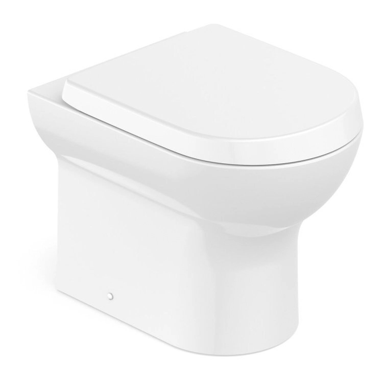 Kit 2 Vasos Sanitários Convencional Com Assento Termofixo Queda Amortecida Nexo Roca Branco Brilhante