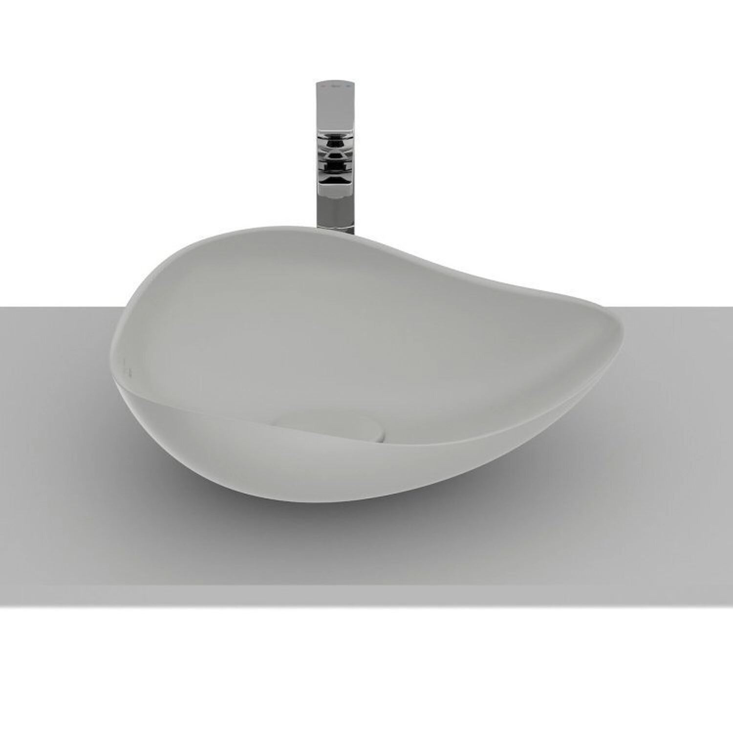 Kit 2 Cubas De Apoio Oval 54x37,5cm Ruy Ohtake Roca Stone