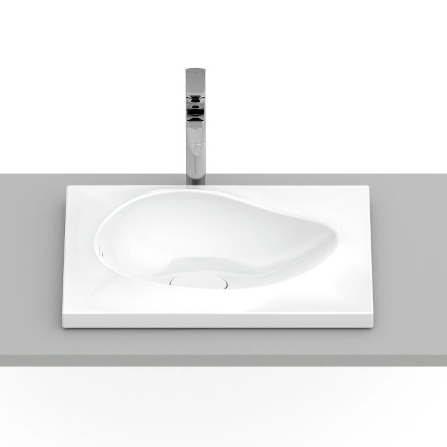 Kit 2 Cubas De Sobrepor 62x44,5cm Ruy Ohtake Roca Branco