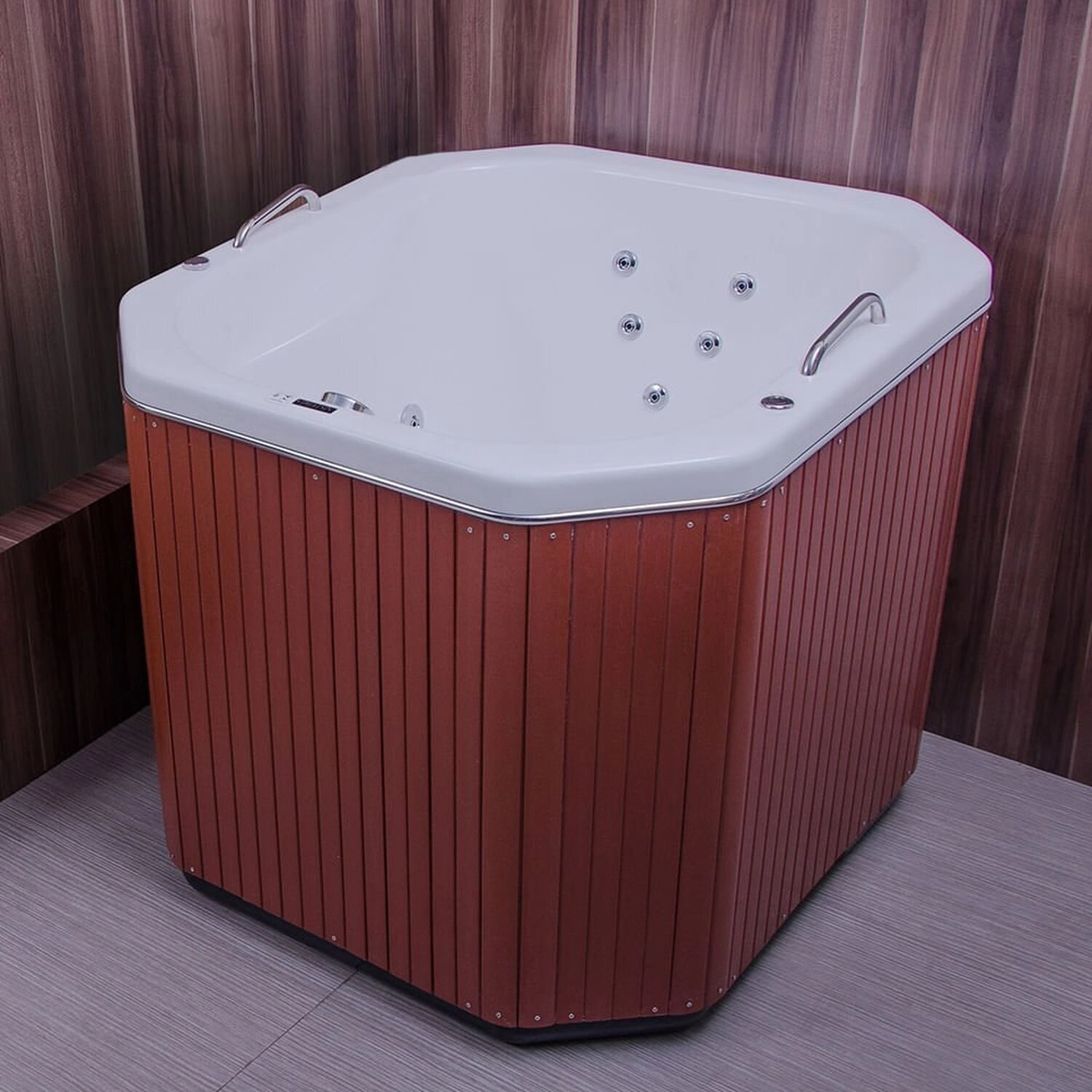 Banheira De Hidromassagem Em Gel Coat Ofurô Zen Gran Luxo 110 Cm - 230 Litros Astra - P3 - 220v Branco