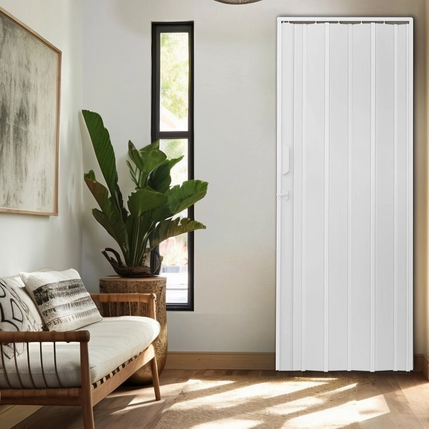 Kit Com 5 Portas Sanfonada De Pvc 210x105cm Bariri Gelo