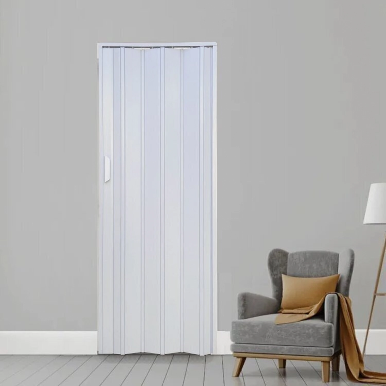 Kit Com 3 Portas Sanfonada De Pvc 210x62cm Bariri Gelo