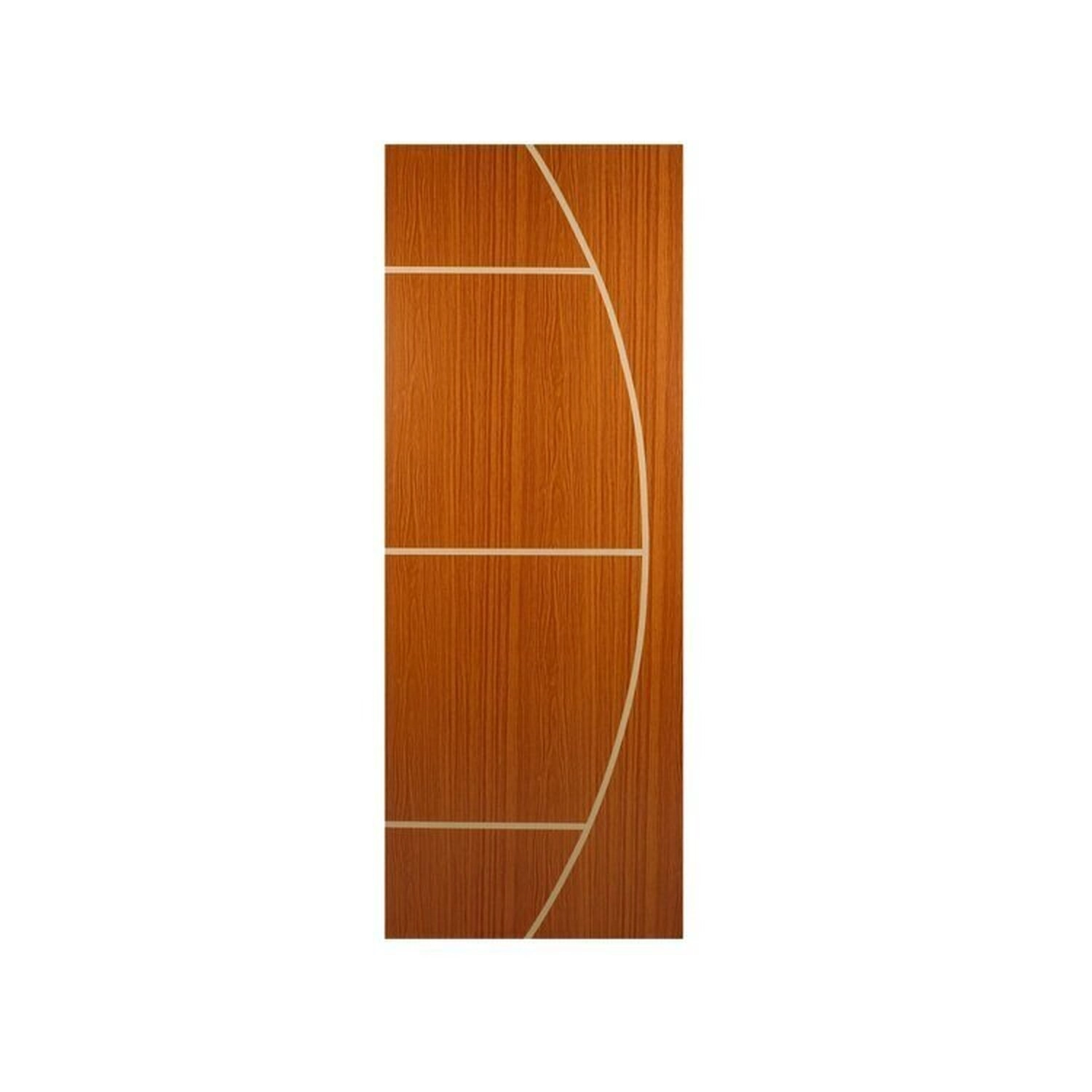Kit Com 4 Folhas De Porta Madeira Decorada 210x60cm Espessura 3,5cm Gaúcha Mgm Mogno