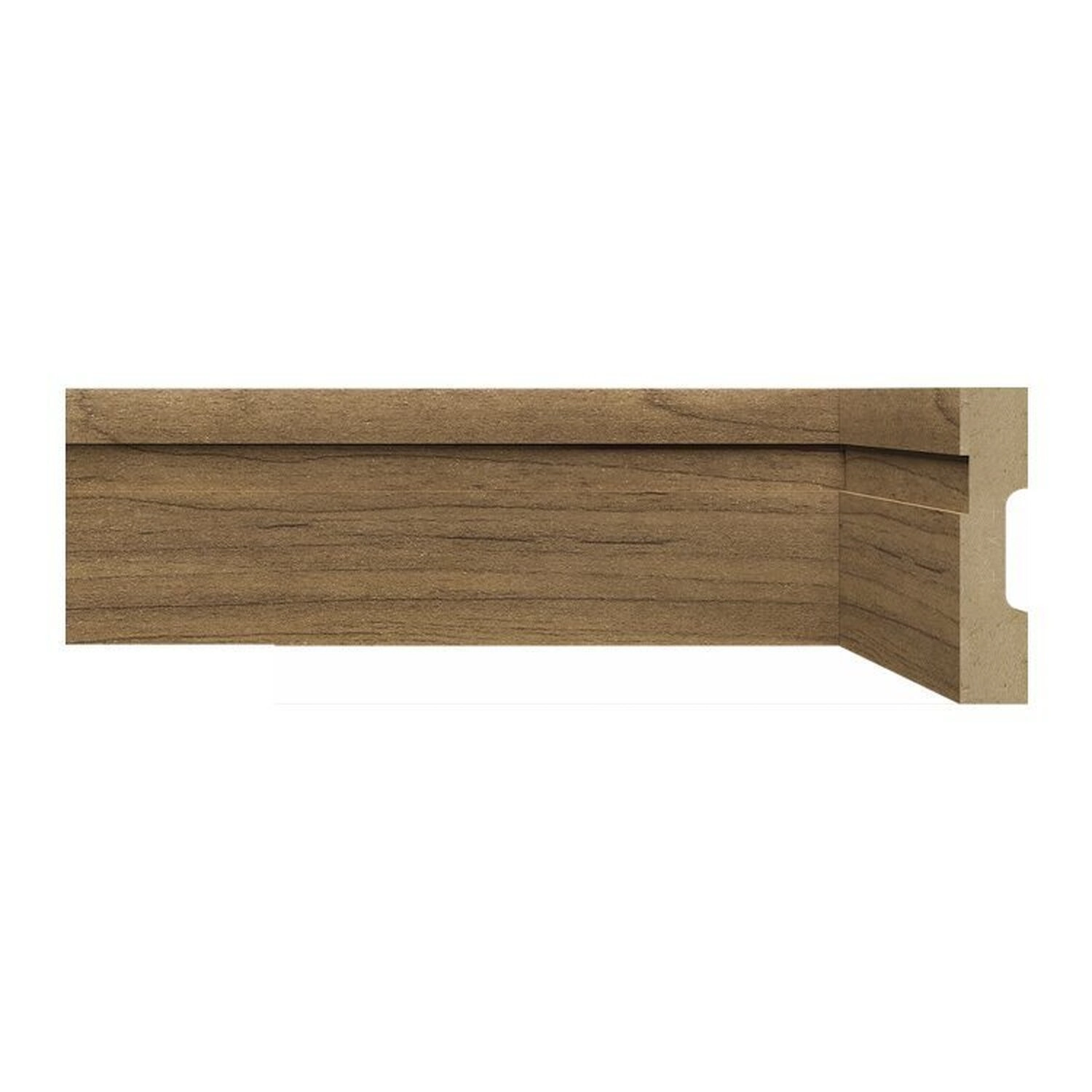 Kit Com 20 Barras Rodapé Mdf 15mmx7cm 702 Metro Linear 54m Imbuia Frisado
