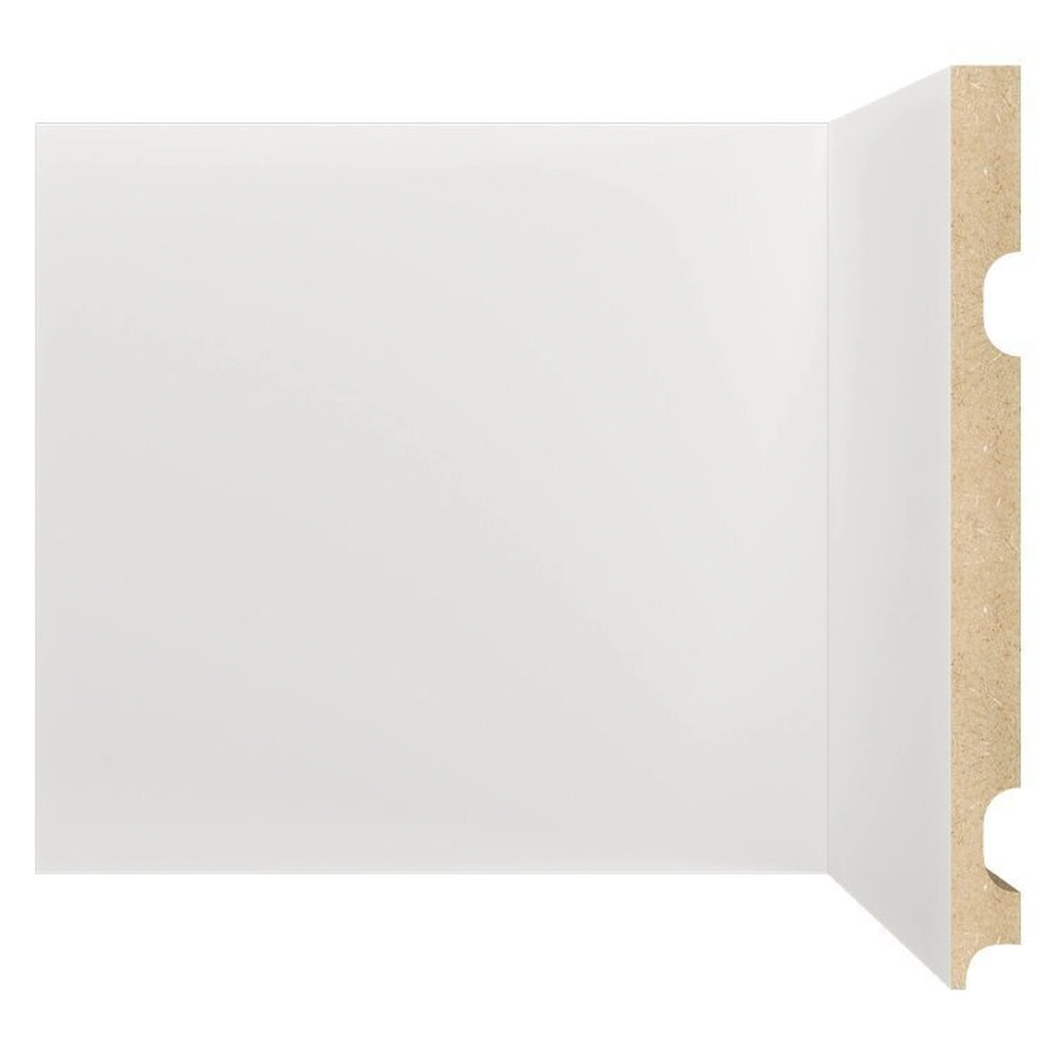 Kit Com 20 Barras Rodapé Mdf 2001 15mmx20cm Metro Linear 48m Branco Liso