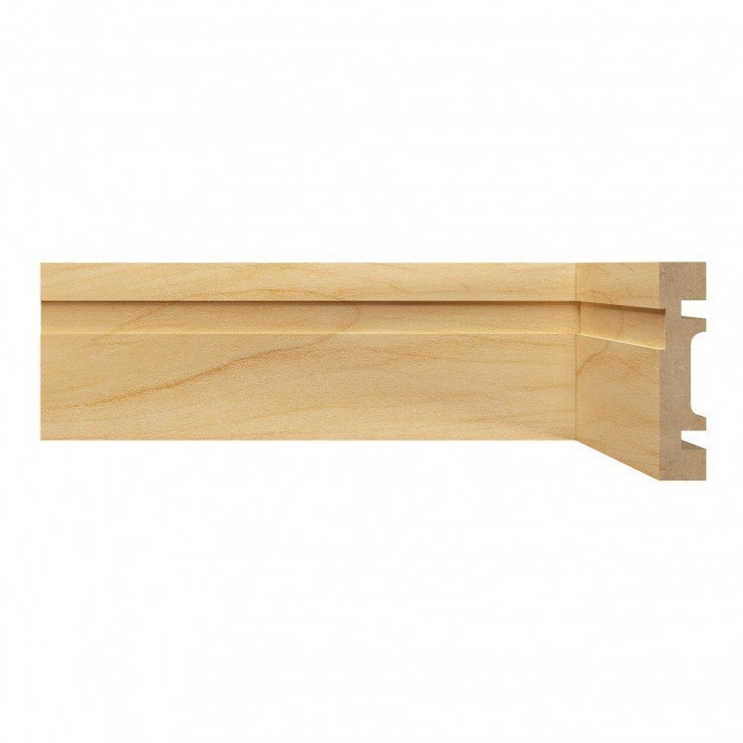 Kit Com 10 Barras Rodapé Mdf Resistente A Umidade 15mmx7cm 702 Metro Linear 24m  Carvalho Frisado