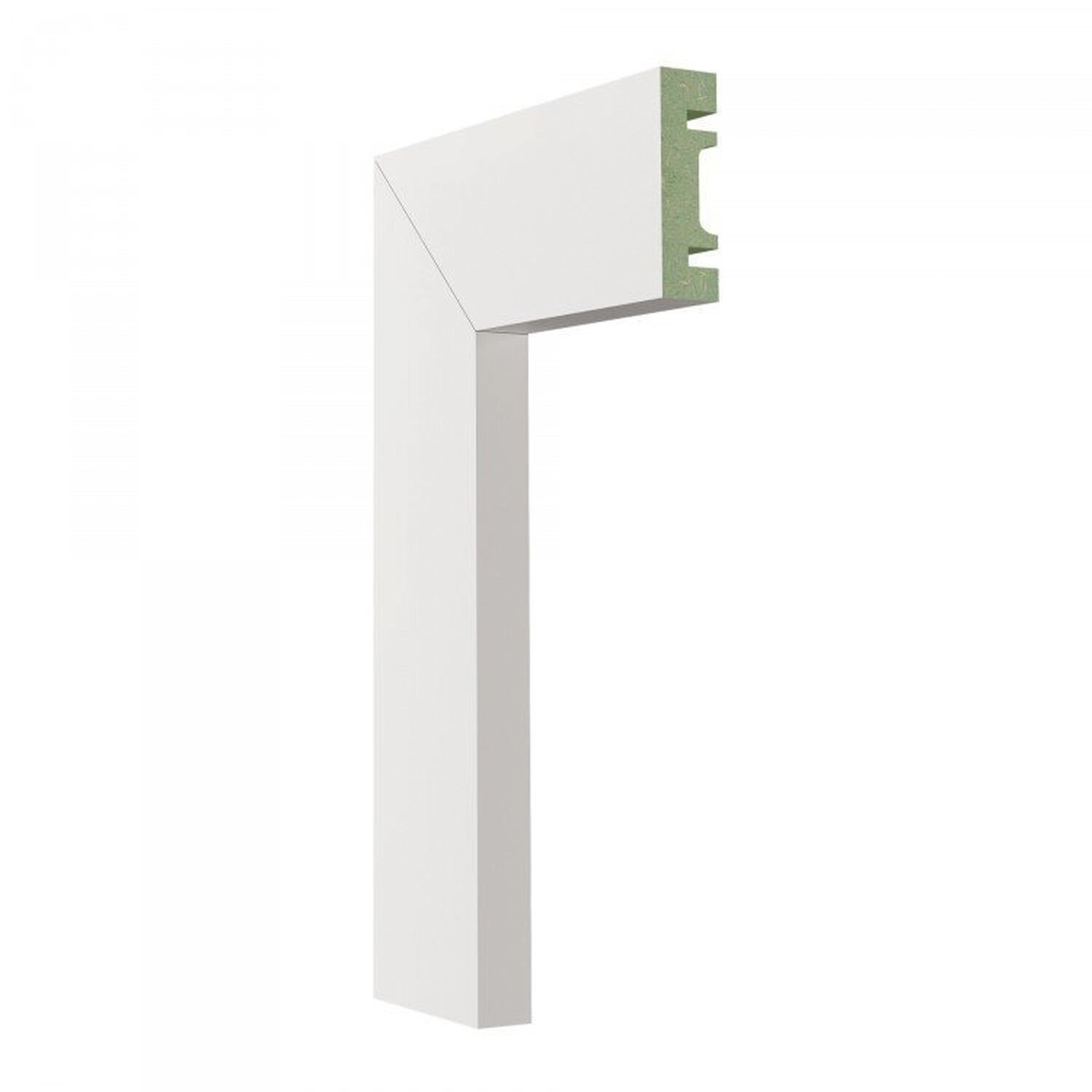 Kit 36m Linear Guarnição Mdf 501 15mmx5cm Branco