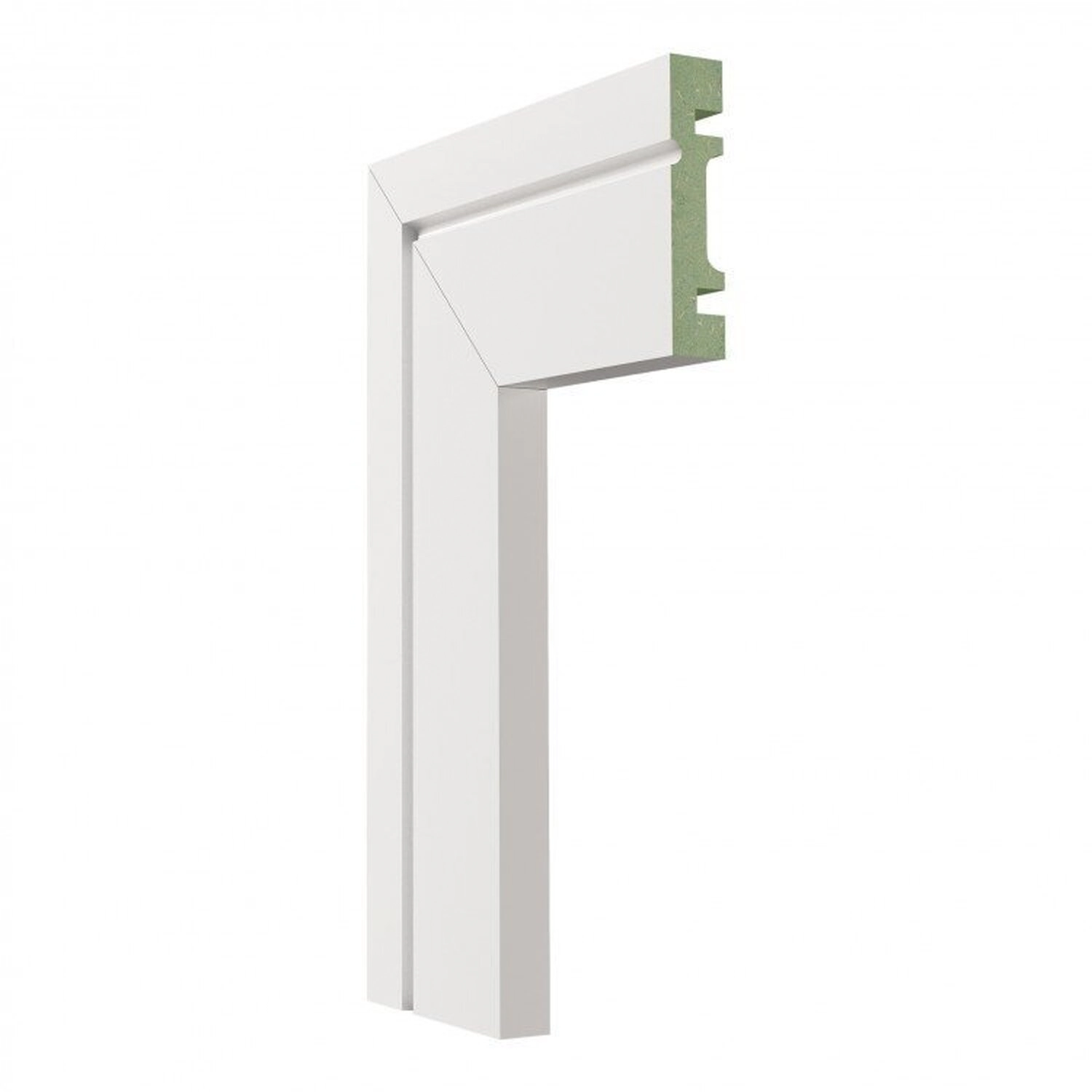 Kit 24m Linear Guarnição Mdf 703 15mmx7cm Branco