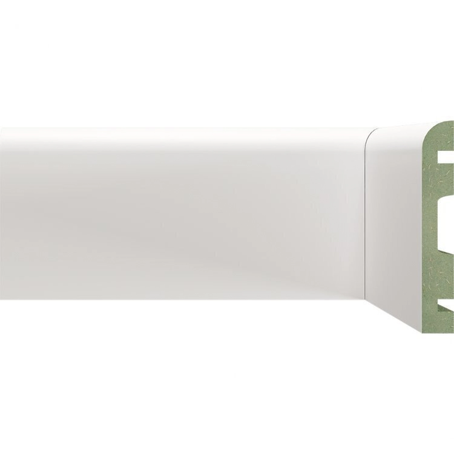 Kit Rodapé De Mdf 20 Barras Lisas De 10cmx2,40m Rende 48 Metros Branco