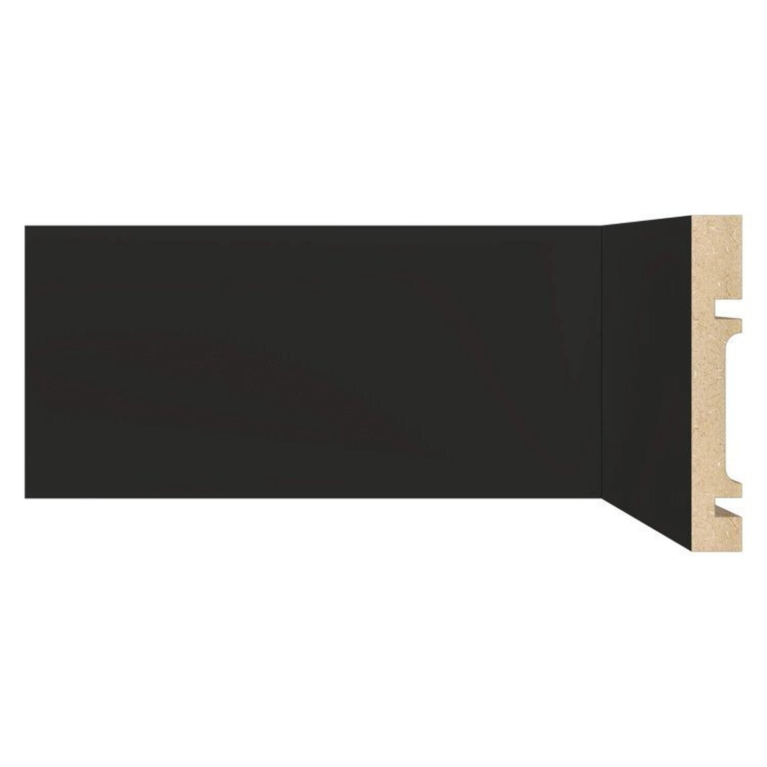 Kit Com 15 Barras Rodapé De Mdf 10cmx15mmx2,40m Guarnição Lisa 1001 36m