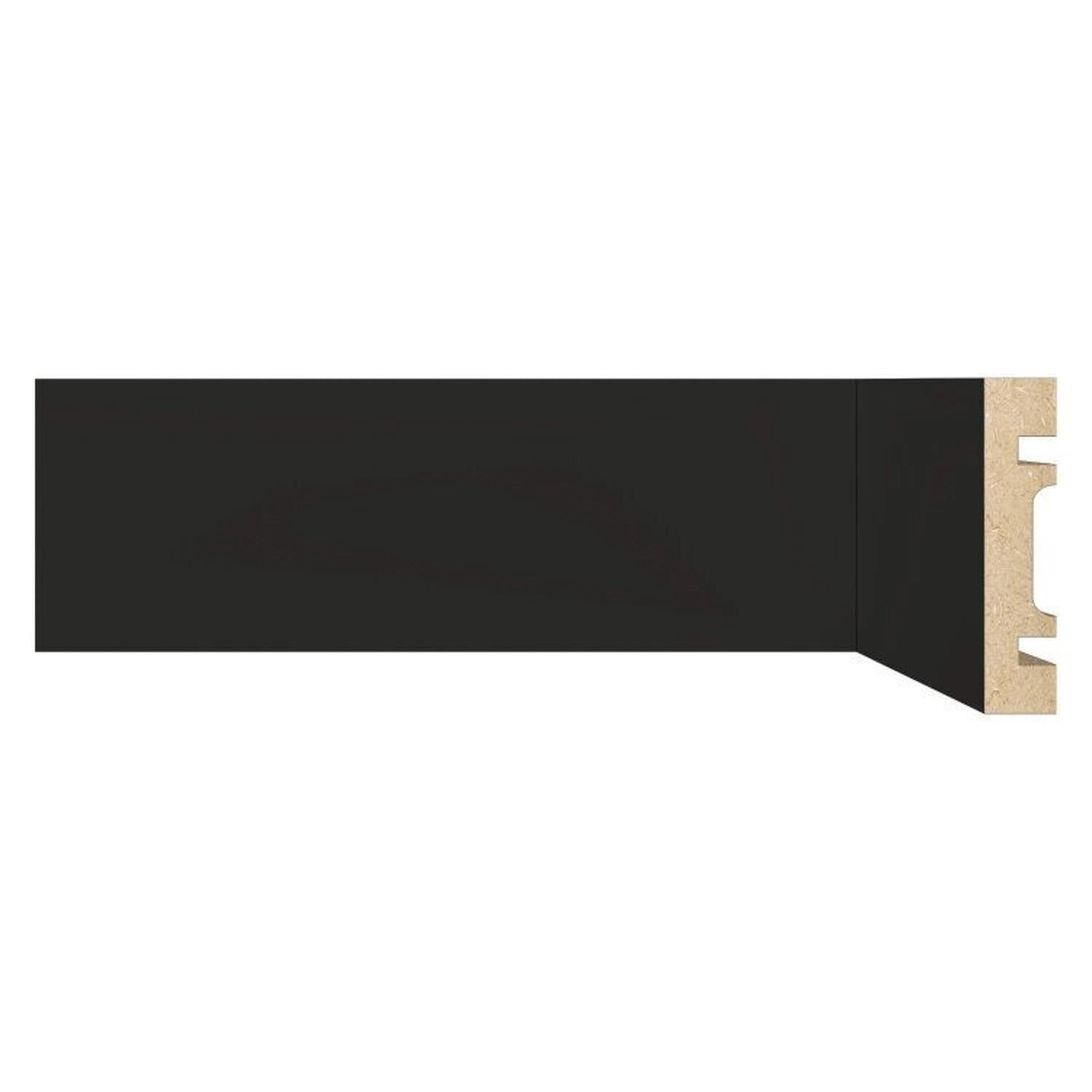 Kit Com 10 Barras Rodapé De Mdf 7cmx15mmx2,40m Guarnição Lisa 702 24m