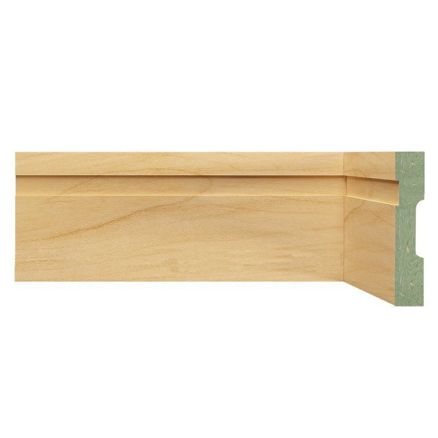 Kit Rodapé De Mdf 3 Barras Frisadas De 10cmx2,40m Rende 7,2 Metros Castanho Frisado