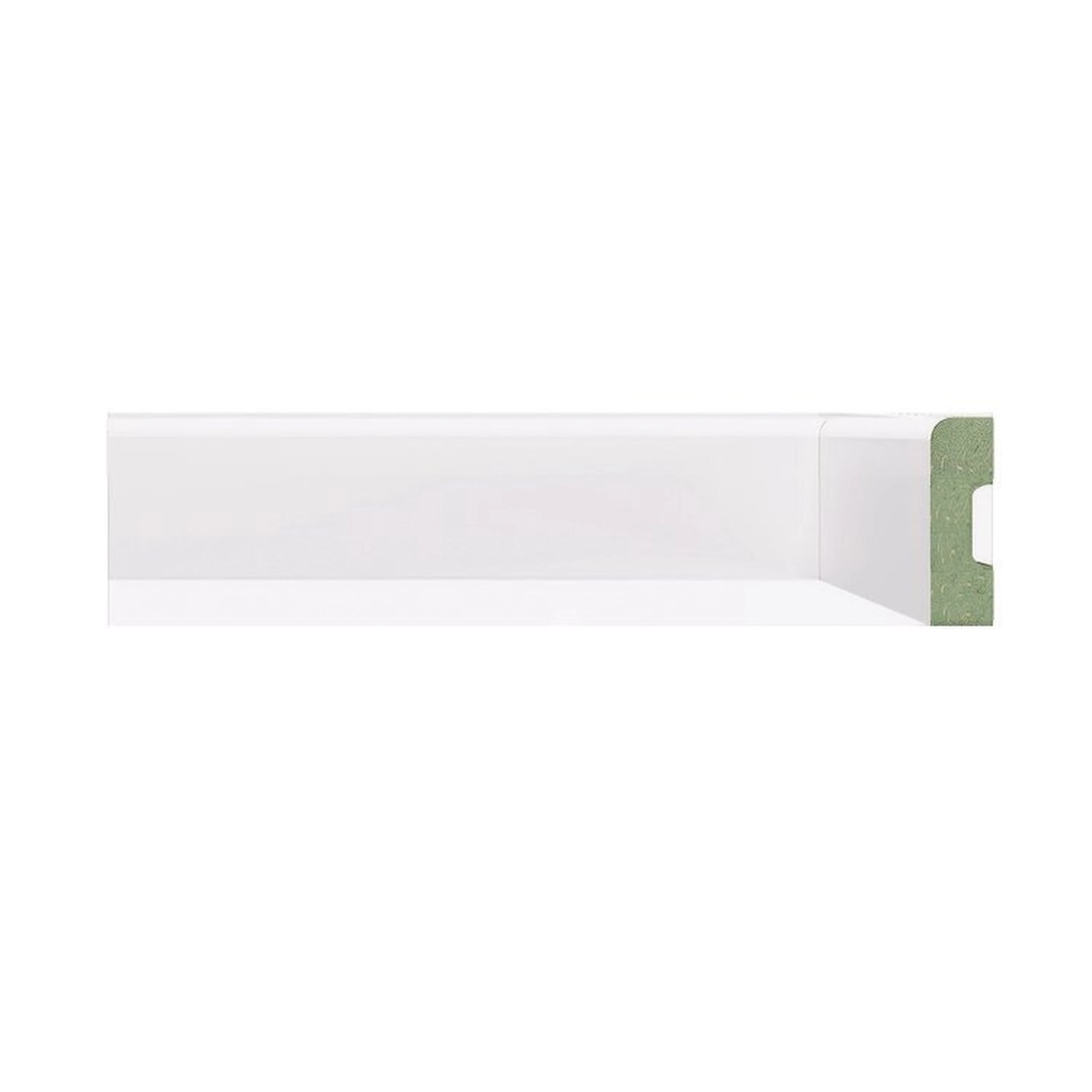 Kit Rodapé De Mdf 5 Barras Lisas De 5cmx2,40m Rende 12 Metros Branco
