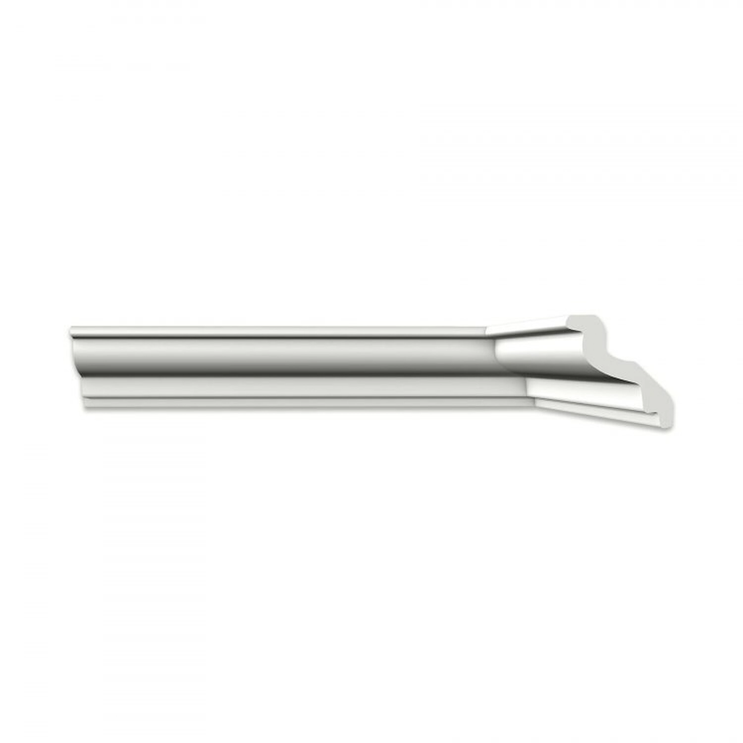 Kit 18m Linear Roda Teto M100 Perfil De Poliestireno Branco