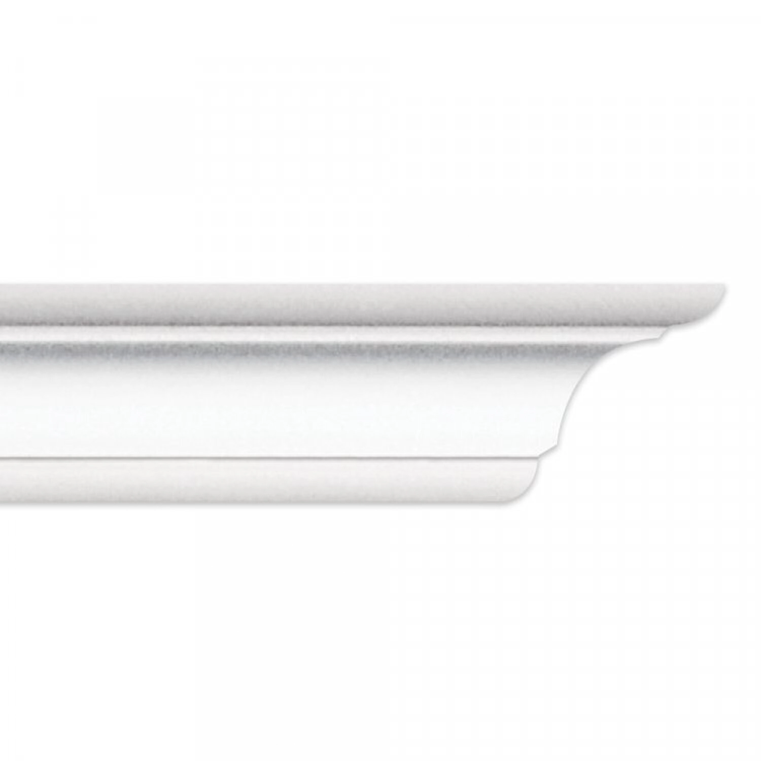 Kit 18m Linear Roda Teto Perfil De Poliestireno C100 Branco