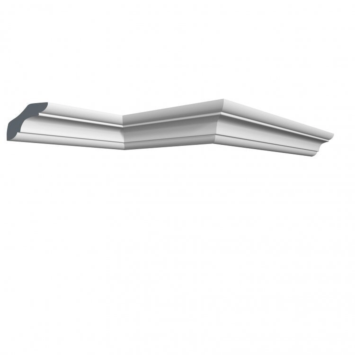 Kit 18m Linear Roda Teto Perfil De Poliestireno C70 Branco