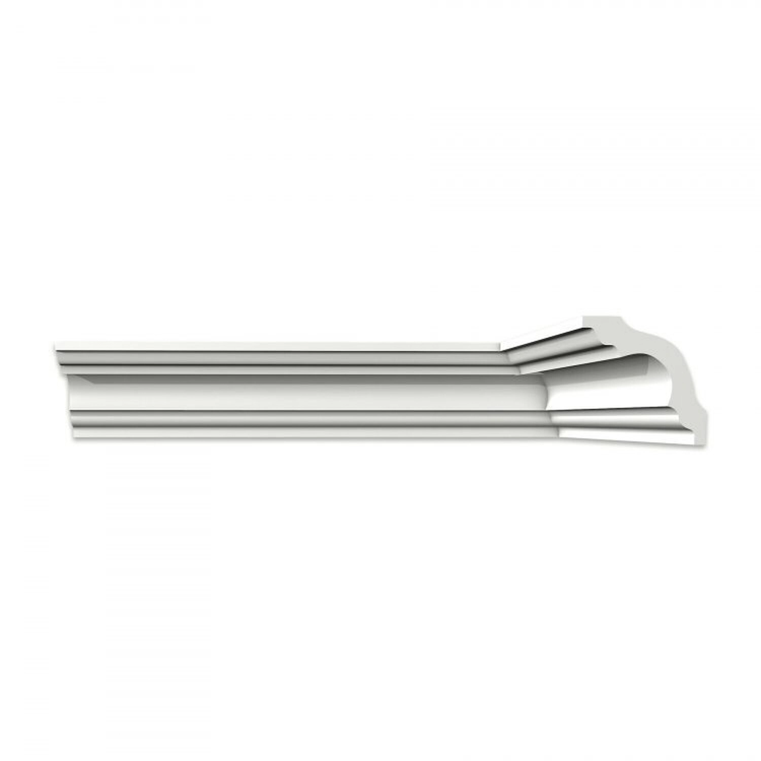 Kit 18m Linear Roda Teto Perfil De Poliestireno K80 Branco