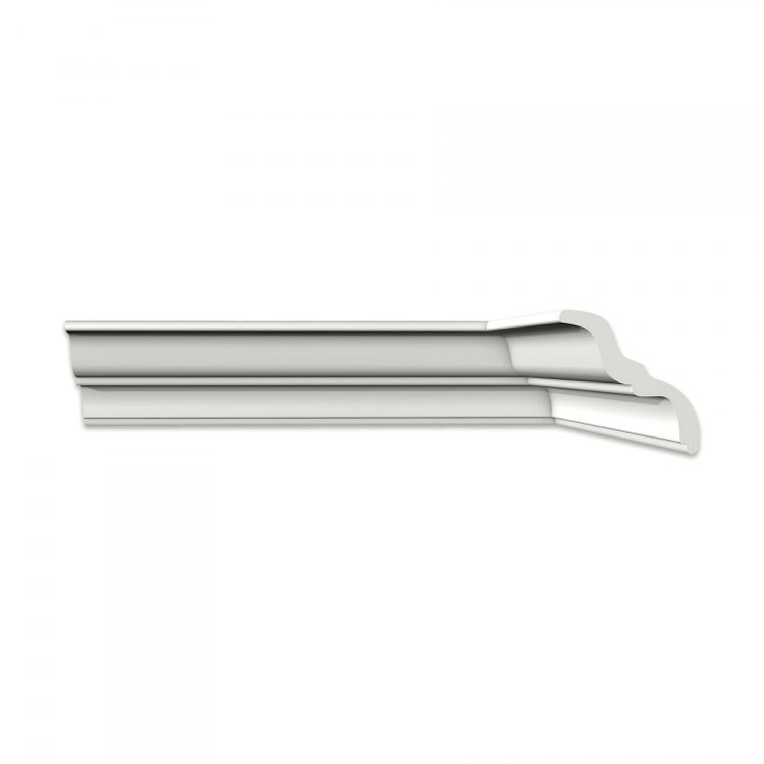 Kit 18m Linear Roda Teto Perfil De Poliestireno Mt Branco