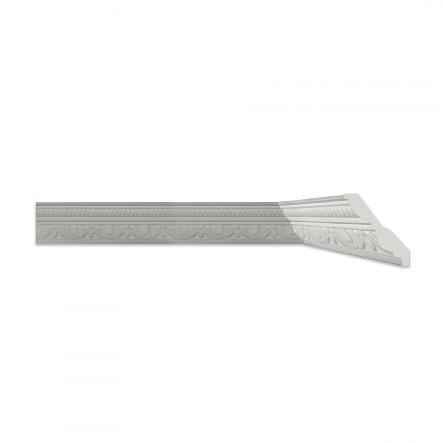 Kit 18m Linear Roda Teto Perfil De Poliestireno Olga Branco