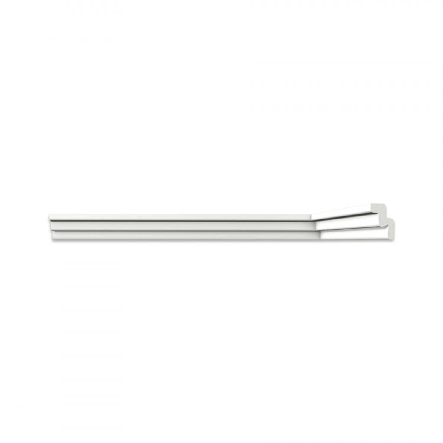 Kit 18m Linear Roda Teto Perfil De Poliestireno T30 Branco