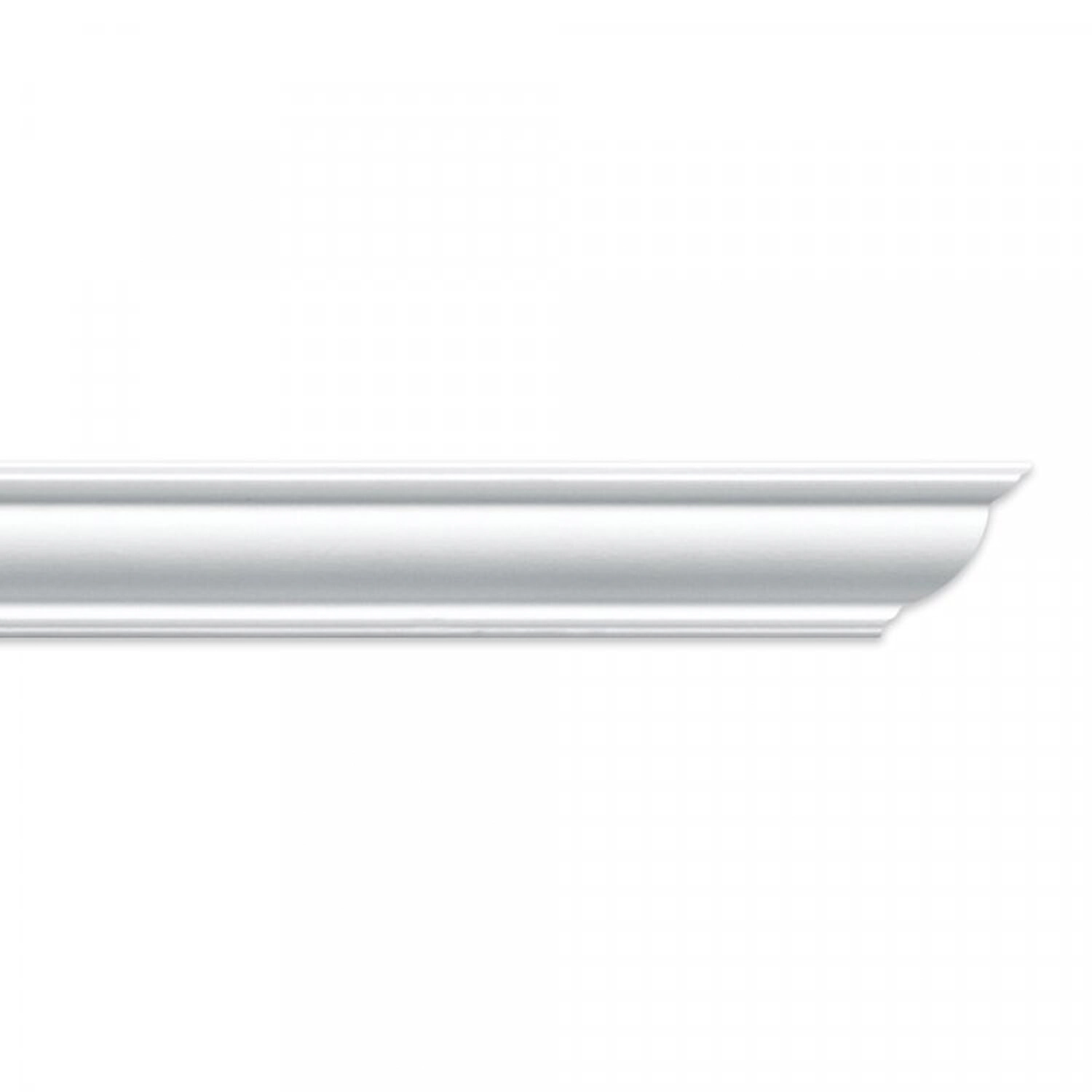 Kit 30m Linear Roda Teto Perfil De Poliestireno 045 Branco
