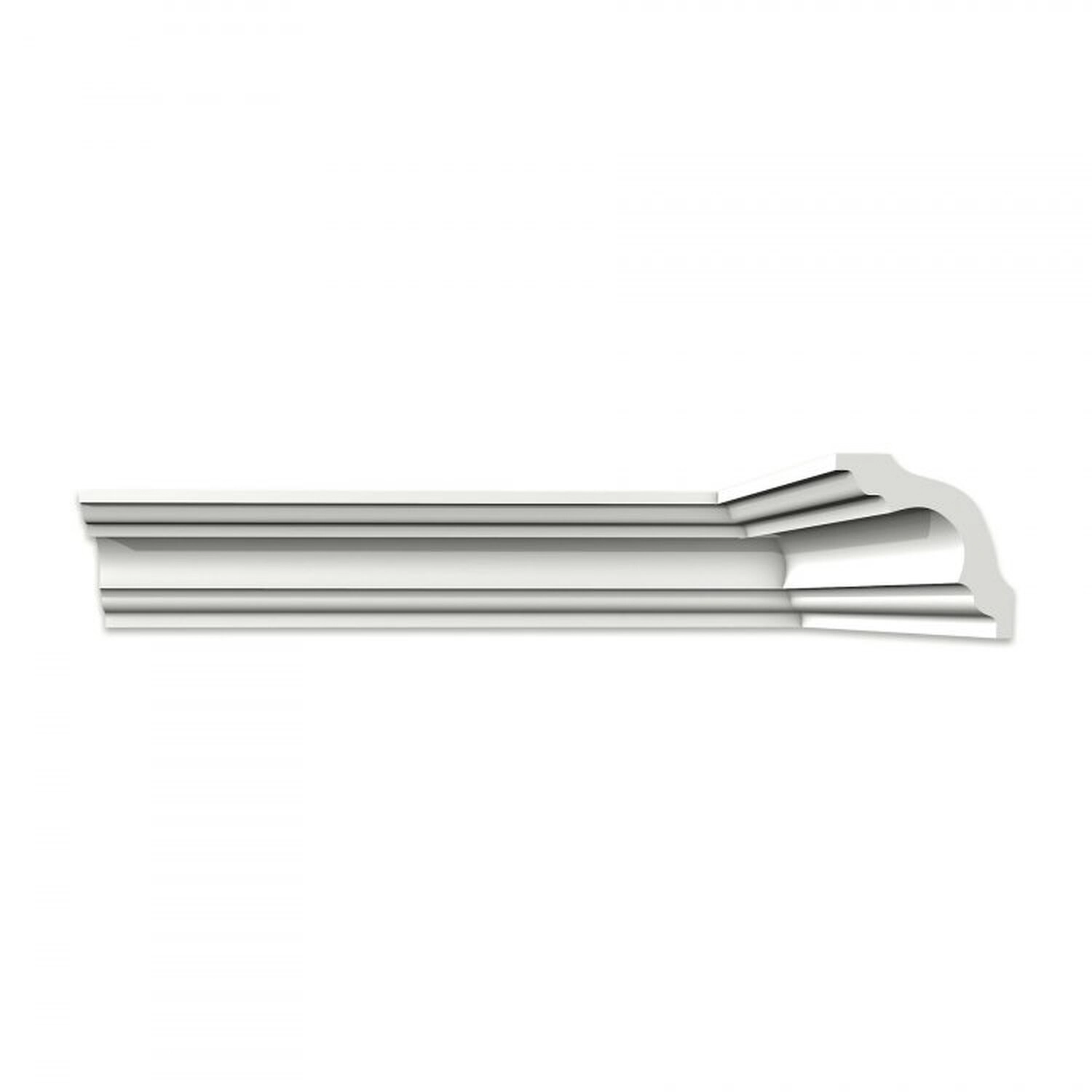 Kit 30m Linear Roda Teto Perfil De Poliestireno K80 Branco