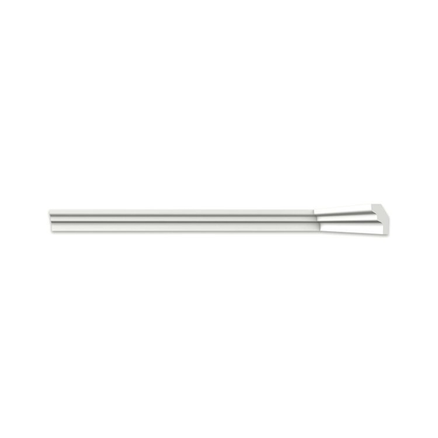 Kit 30m Linear Roda Teto Perfil De Poliestireno S25 Branco