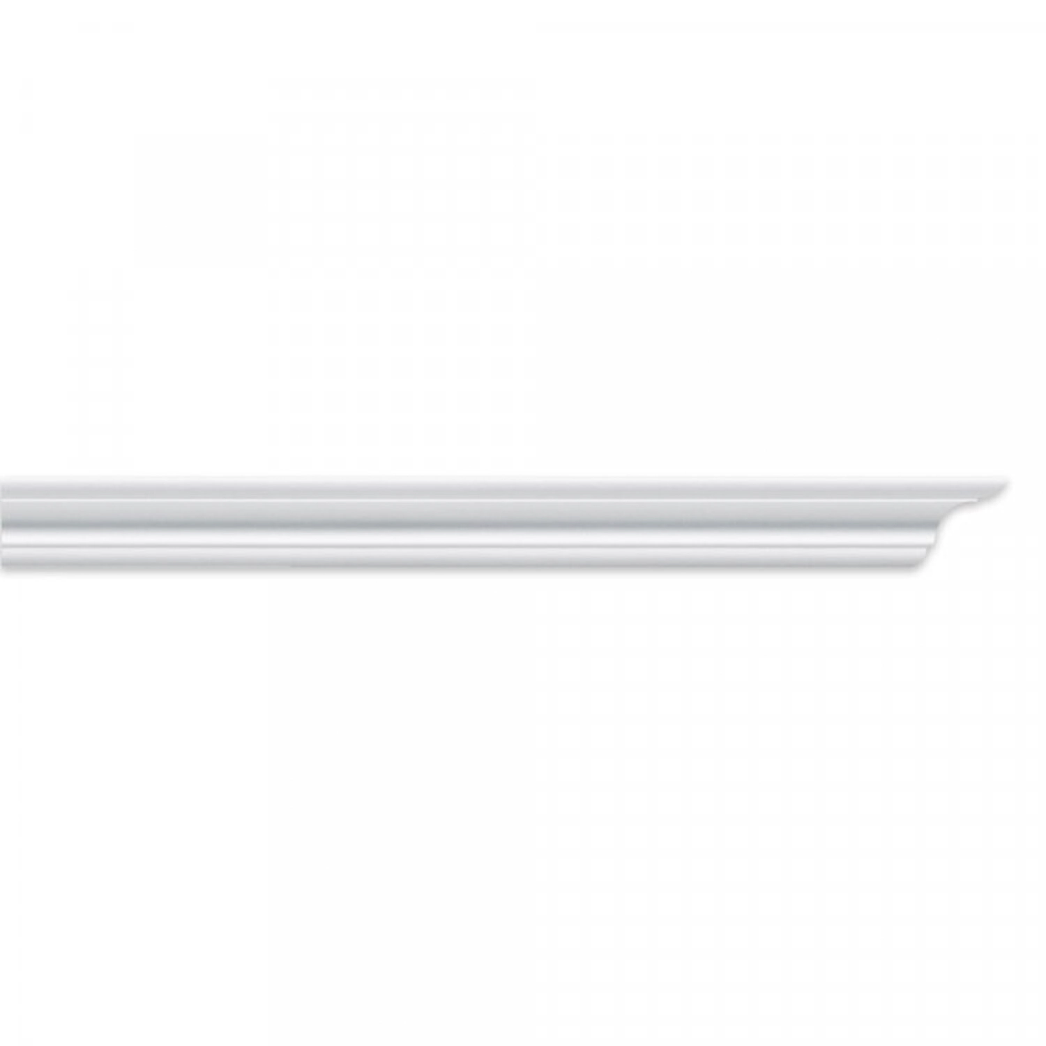 Kit 30m Linear Roda Teto Perfil De Poliestireno C30 Branco