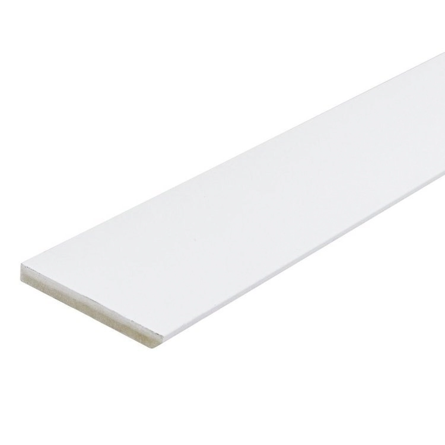 Kit Com 15 Barras Rodapé De Mdf 15cmx15mmx2.20m Revestido Liso 33m Branco