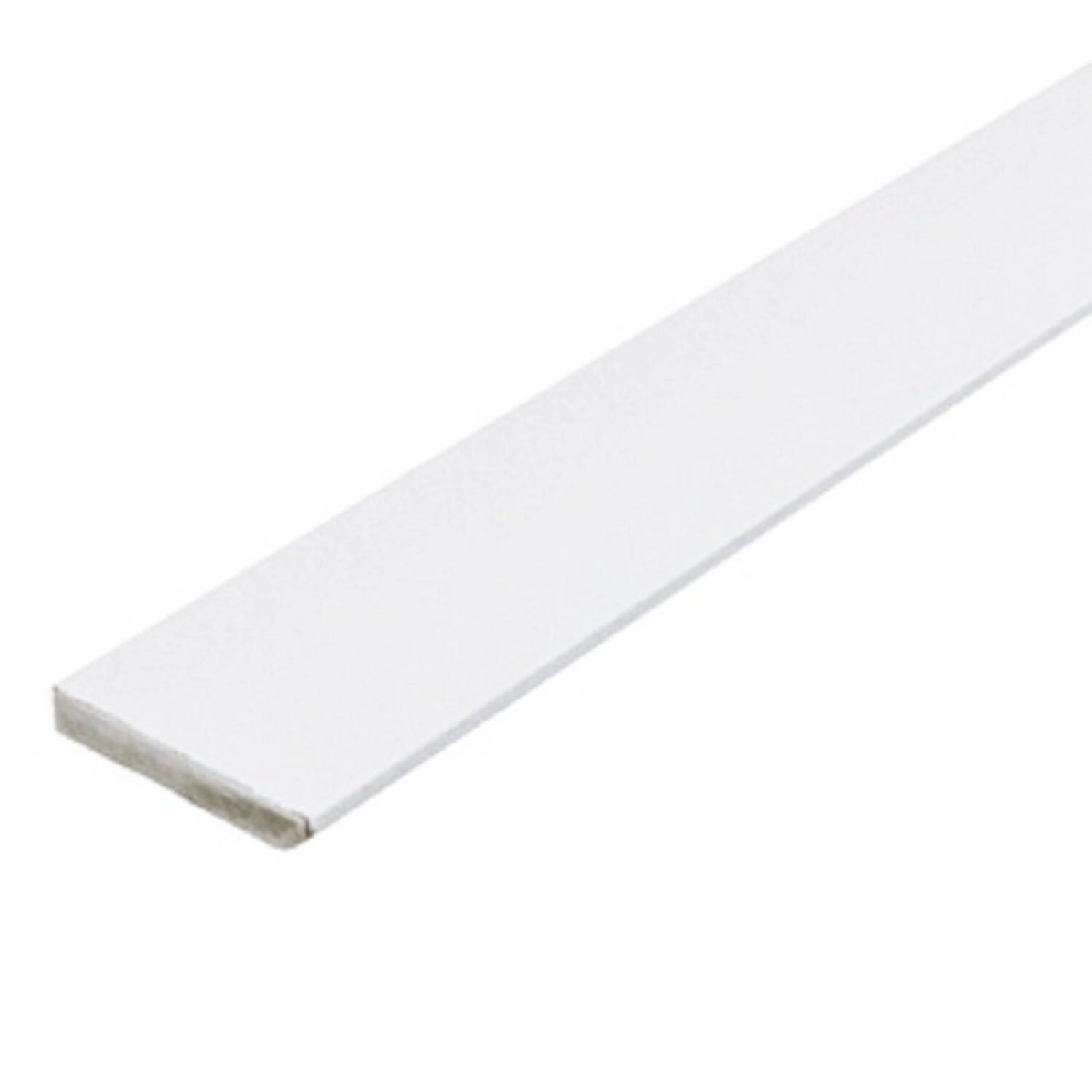 Kit Com 15 Barras Rodapé Liso 10cmx1,5cmx220cmmdf Revestido 33m Branco