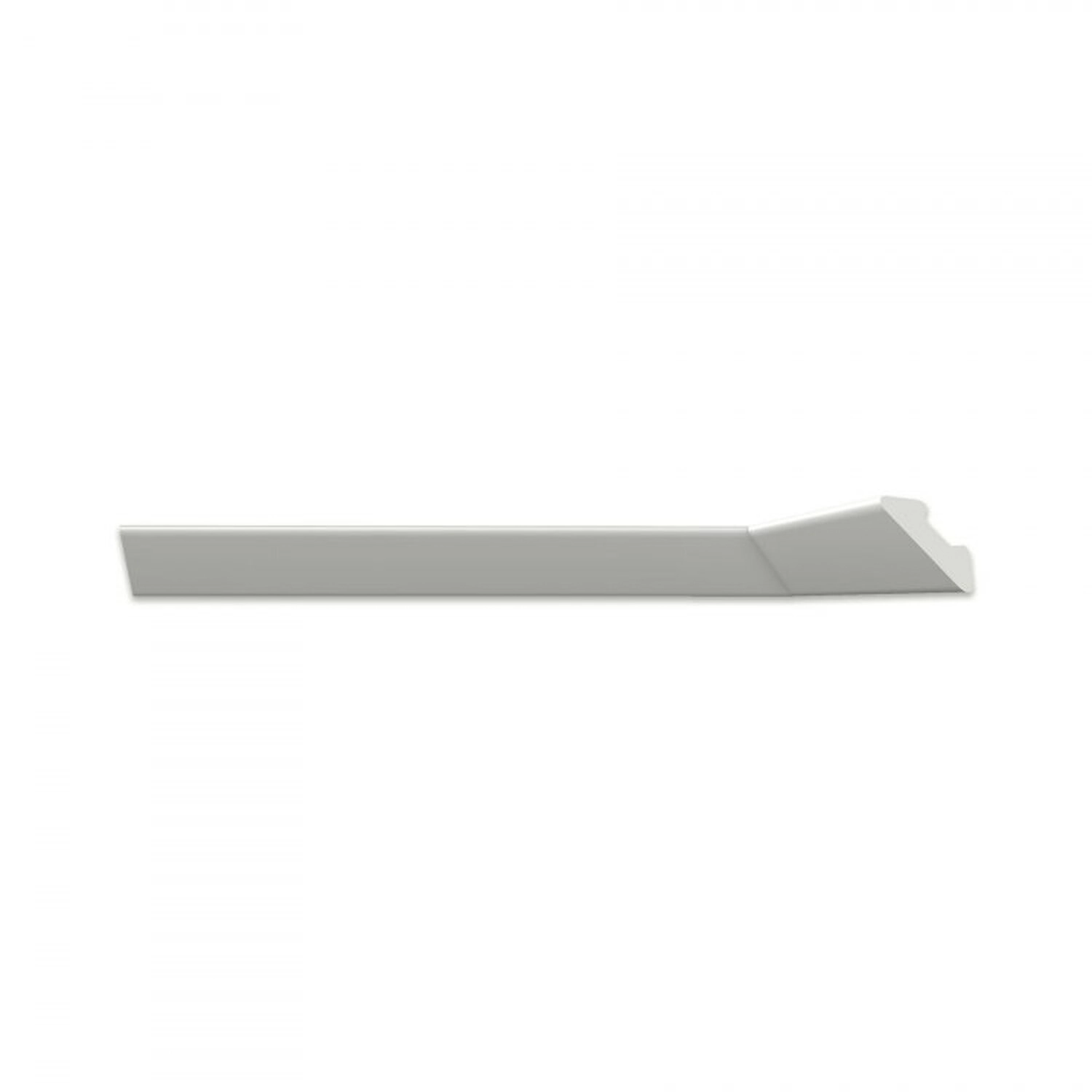 Kit 60m Linear Roda Teto L30 Perfil De Poliestireno Branco