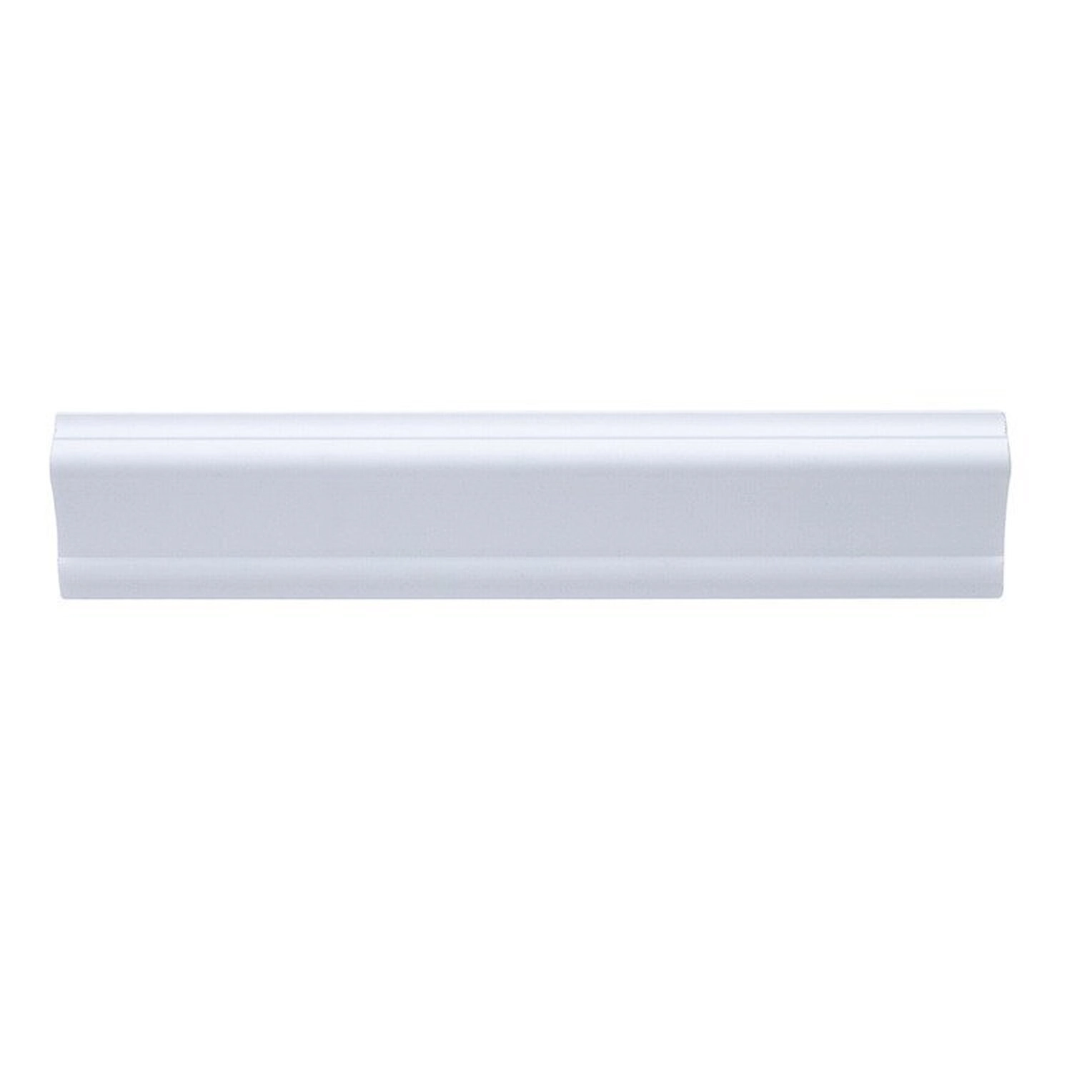 Kit Com 10 Barras Rodameio De Poliestireno 3,7cmx15mm Liso 24m Branco