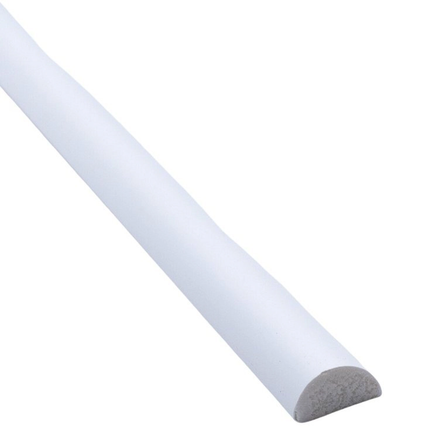 Kit Com 10 Barras Rodameio De Poliestireno 1,5cmx8mm Liso 24m Branco