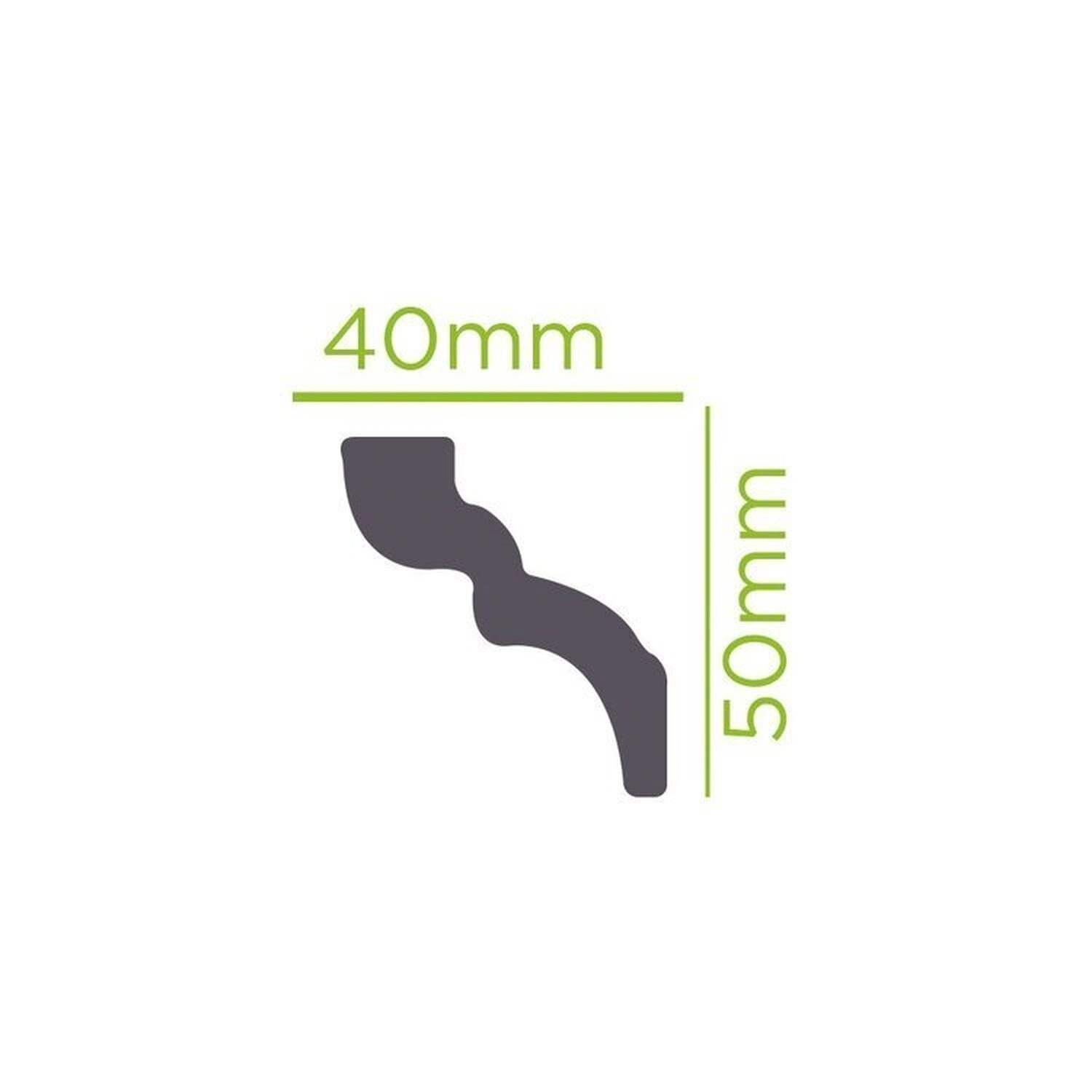 Kit Com 3 Barras Rodateto De Poliestireno 5cmx40mm Liso 6m Branco