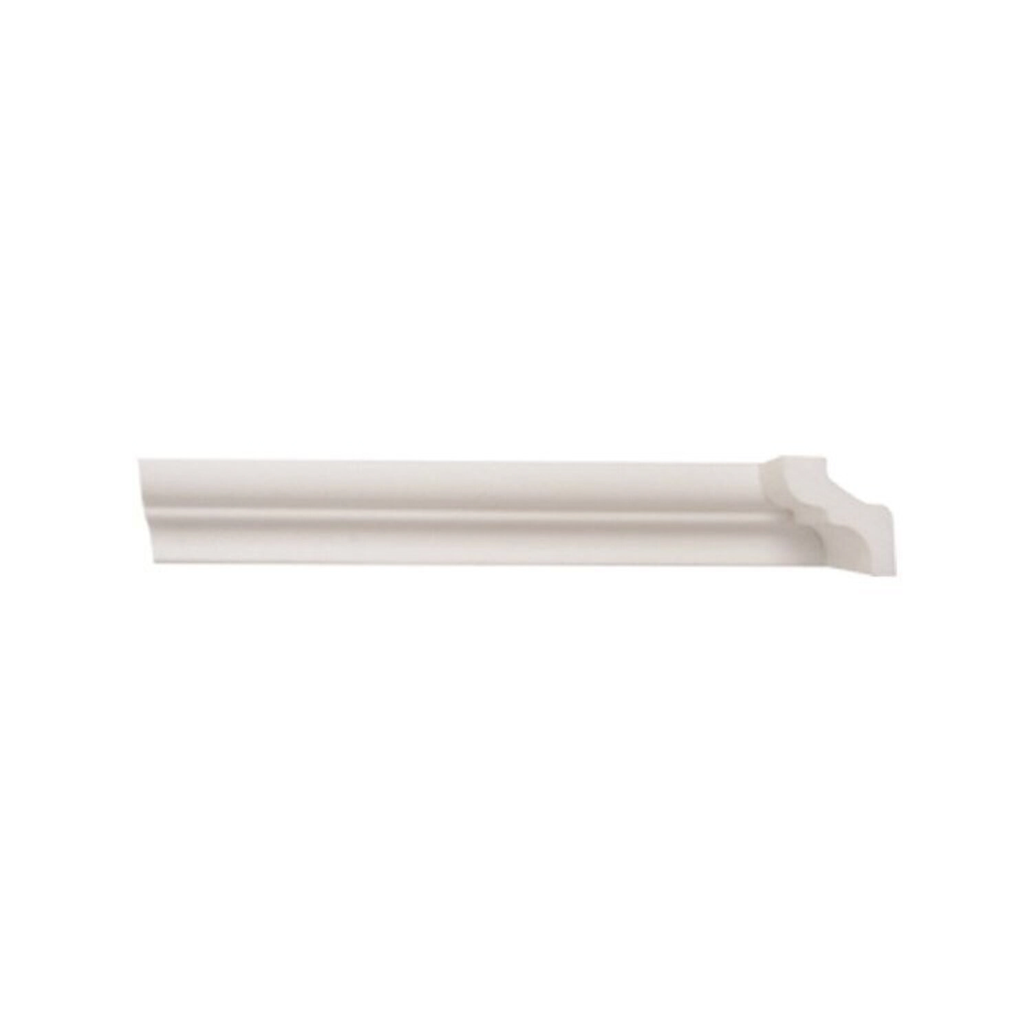 Kit Com 3 Barras Rodateto De Poliestireno 3,5cmx30mm Liso 6m Branco