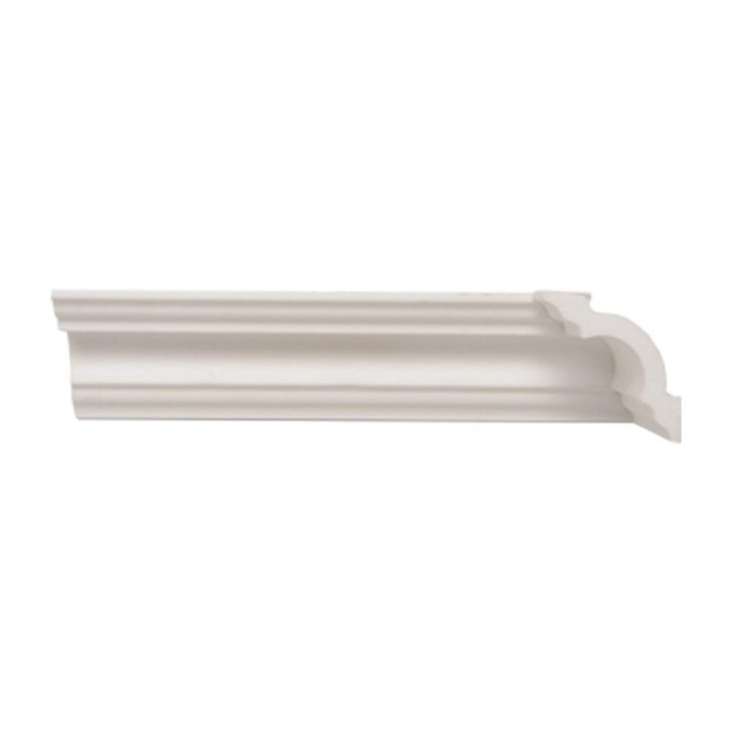 Kit Com 10 Barras Rodateto De Poliestireno 3cmx30mm Liso 20m Branco