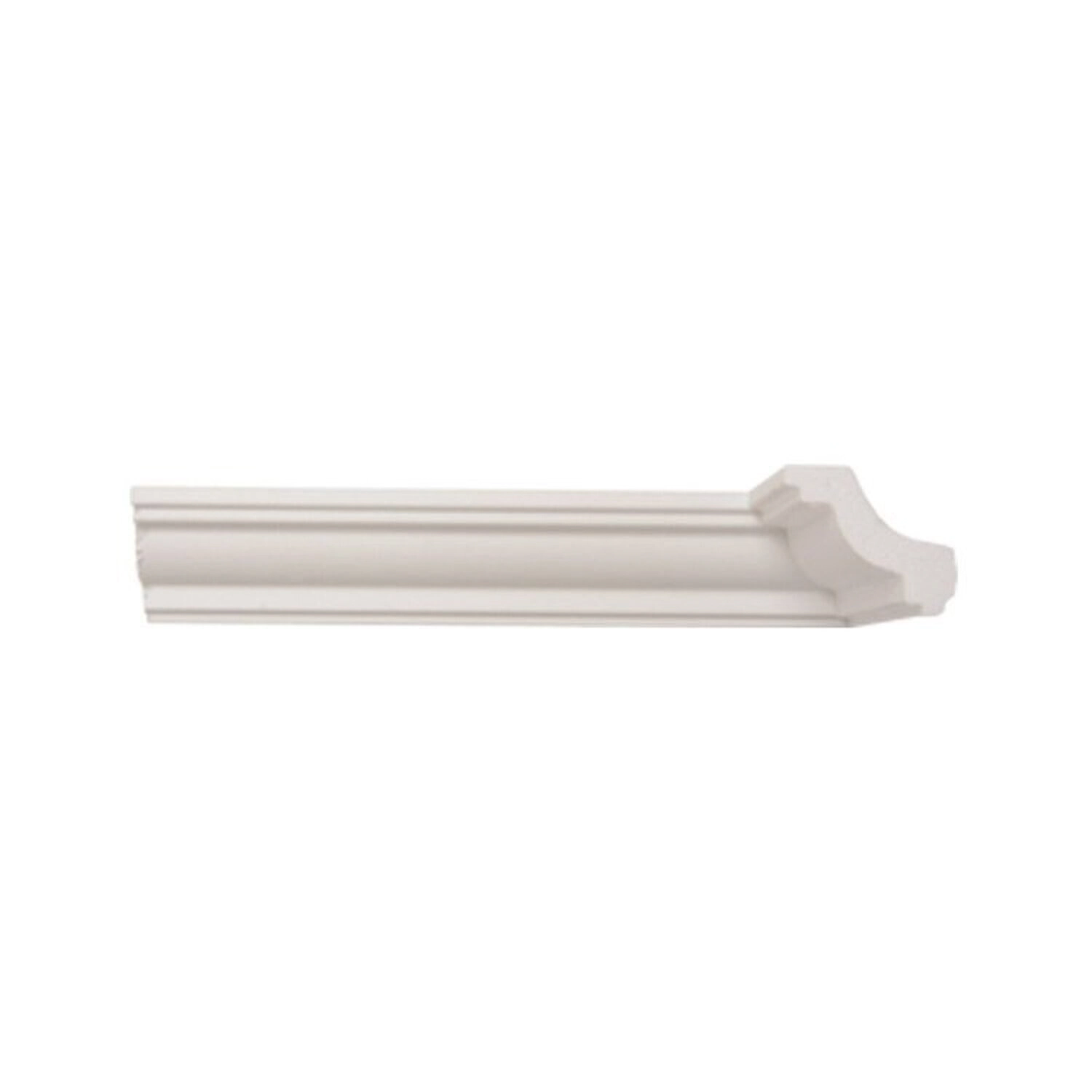 Kit Com 15 Barras Rodateto De Poliestireno 4,5cmx50mm Liso 30m Branco