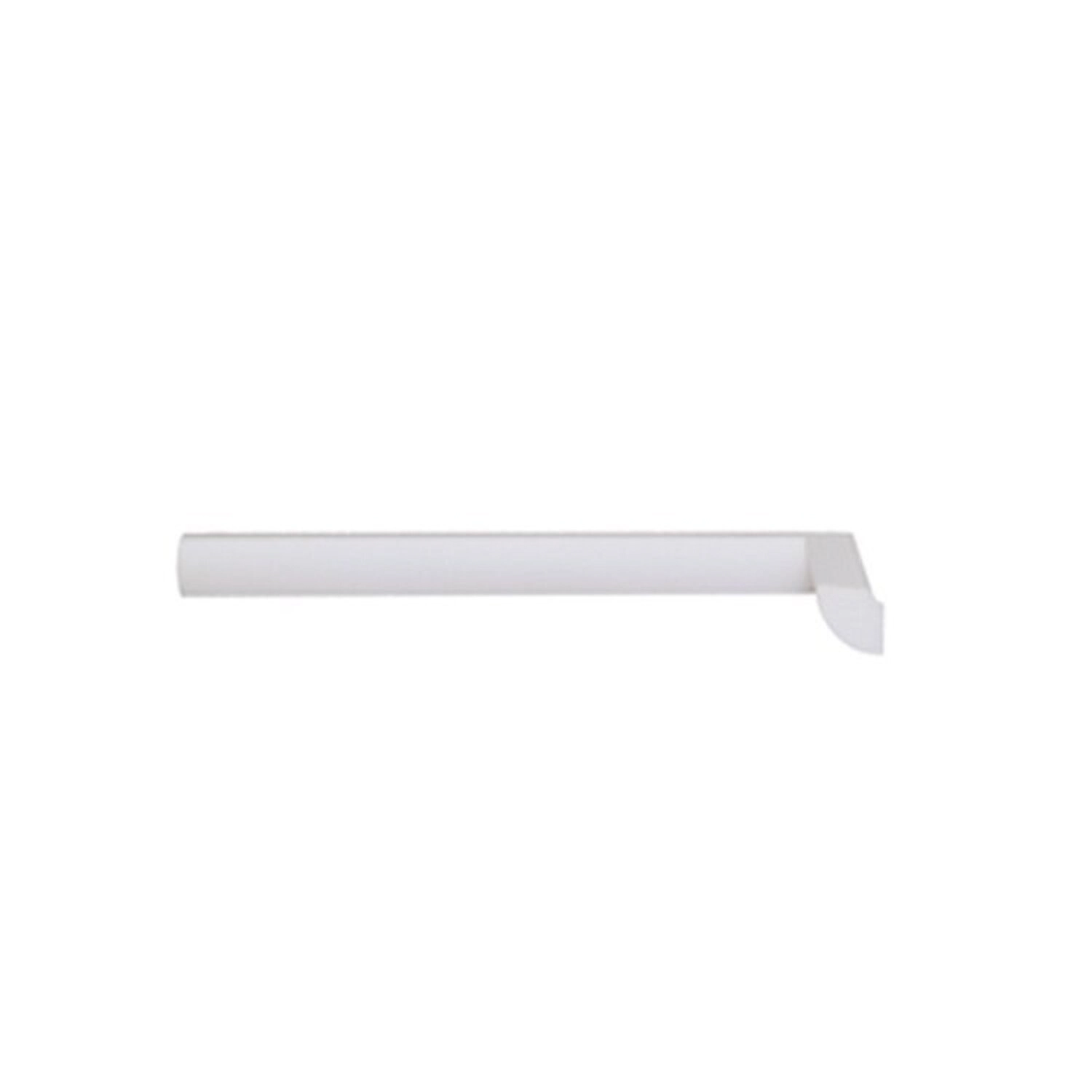 Kit Com 3 Barras Rodateto De Poliestireno 2,0cmx20mm Liso 6m Branco