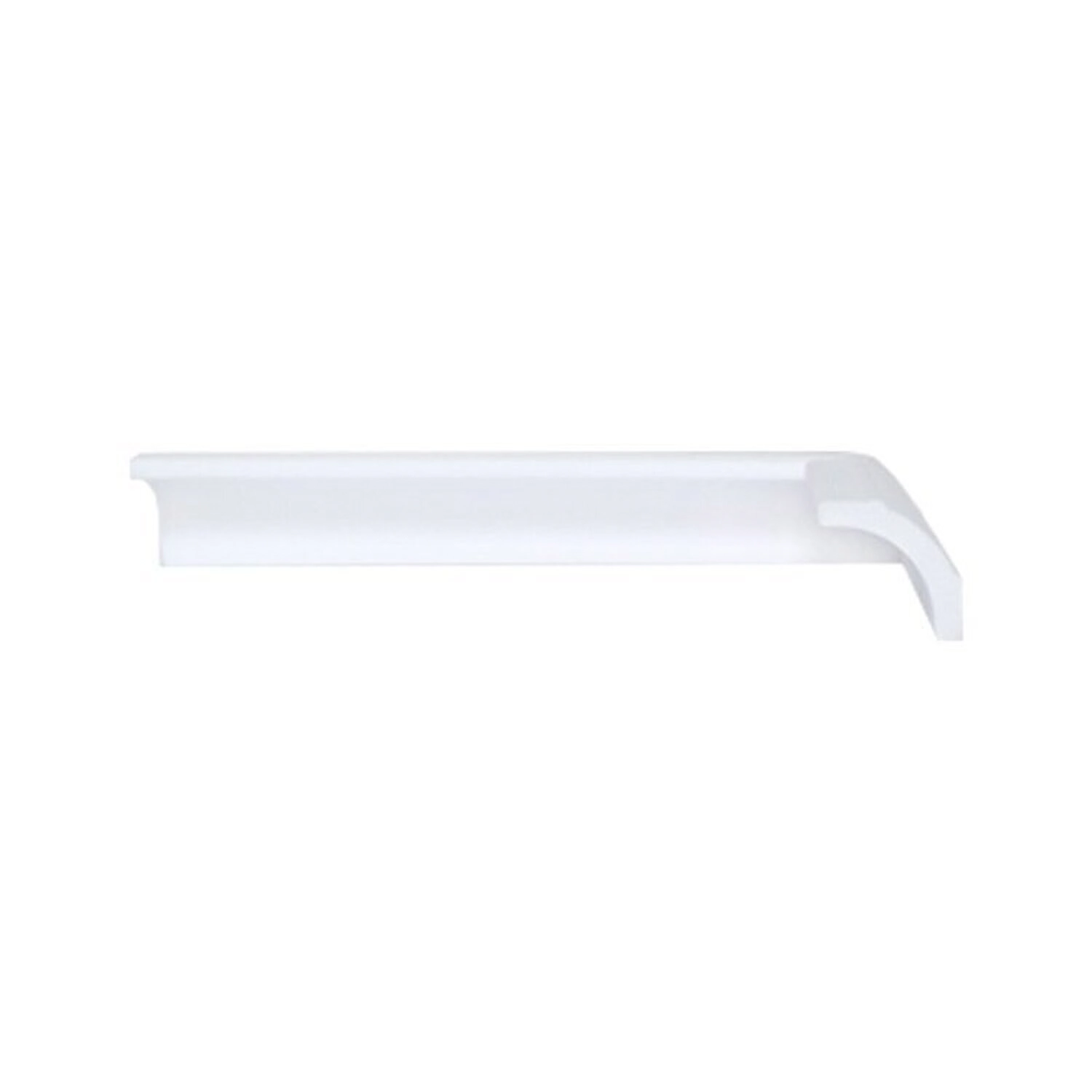 Kit Com 15 Barras Rodateto De Poliestireno 3,5cmx35mm Liso 30m  Branco