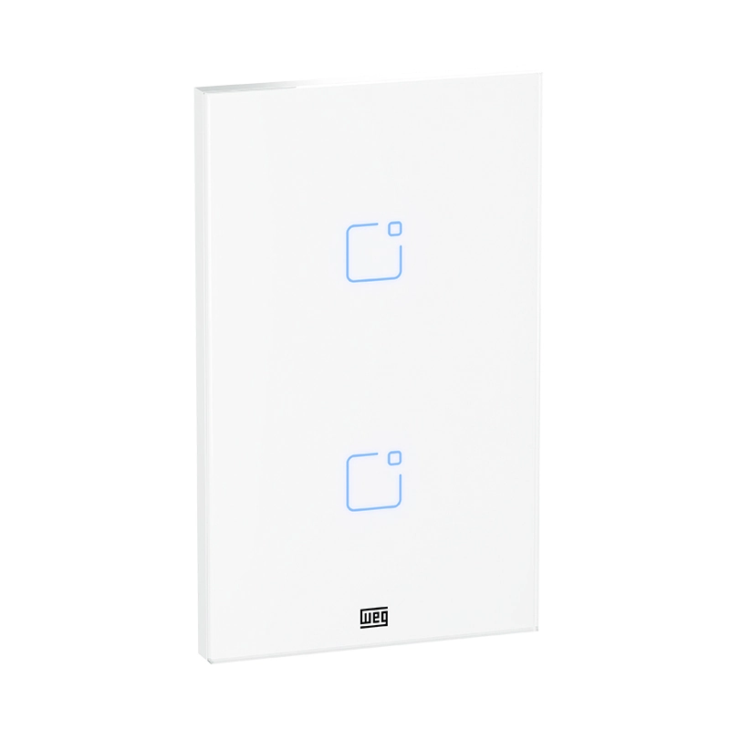 Smart Home Interruptor Touch Wi-fi+rf C/pl 2 Bt 4x2 Branco-weg
